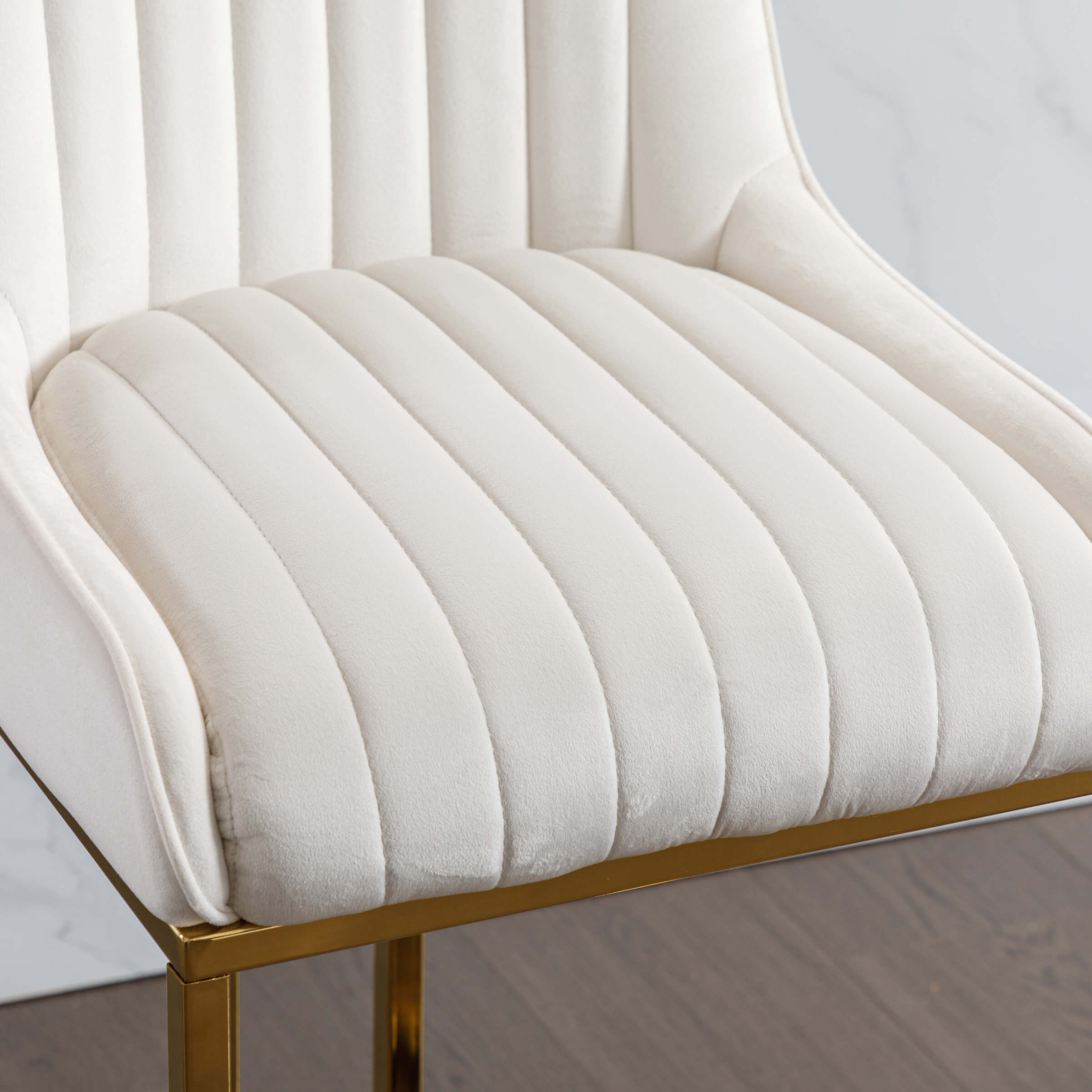 CHICAURA Modern Tufted Counter Stools Set of 2 - 9043CS