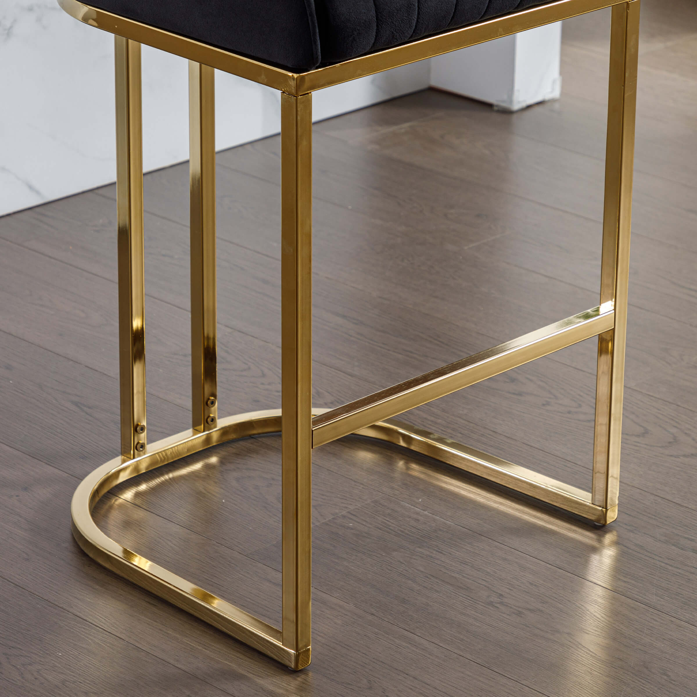 CHICAURA Modern Tufted Counter Stools Set of 2 - 9043CS