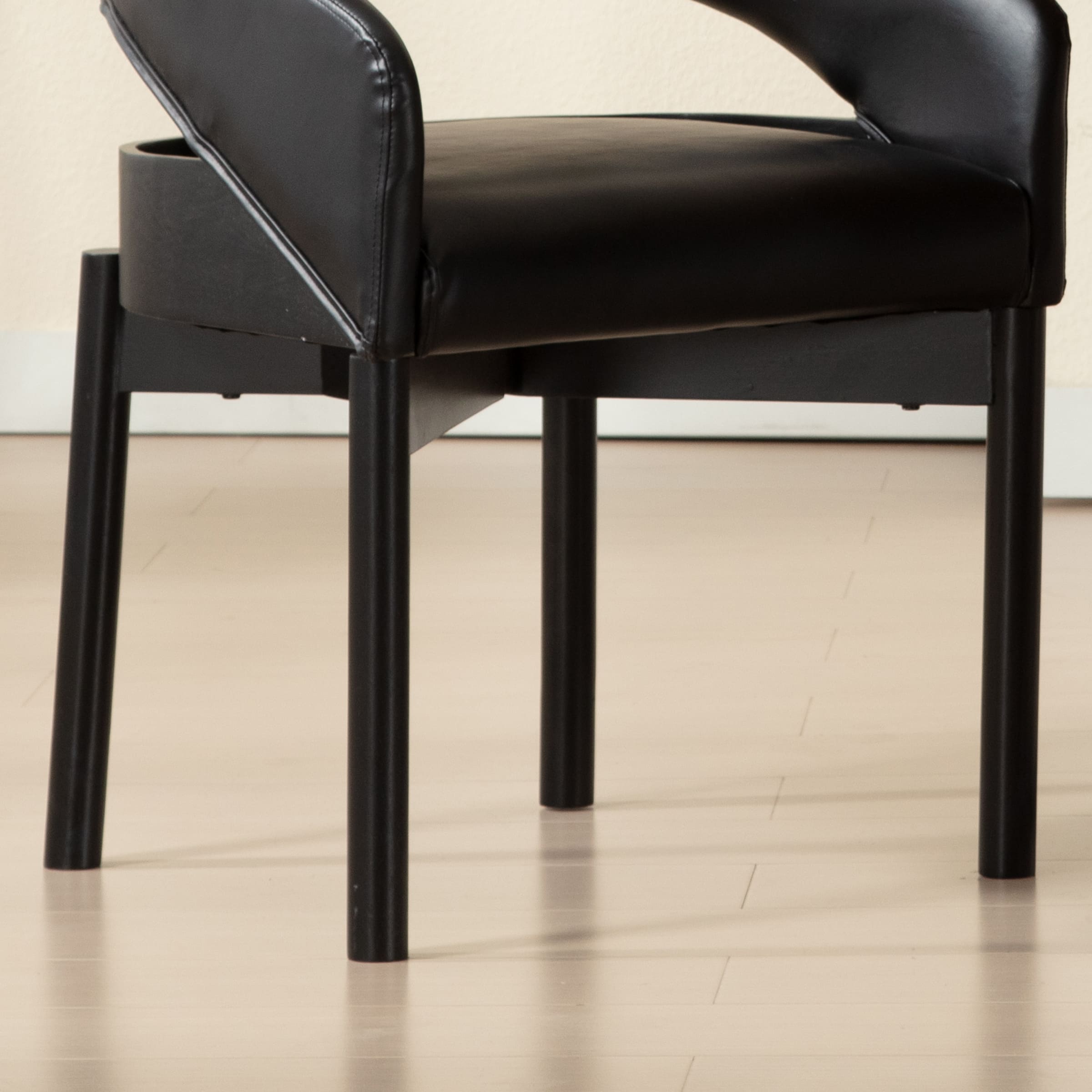 ROCITY Open Barrel Curved Back Dining Chairs Set of 2 - 1999DC