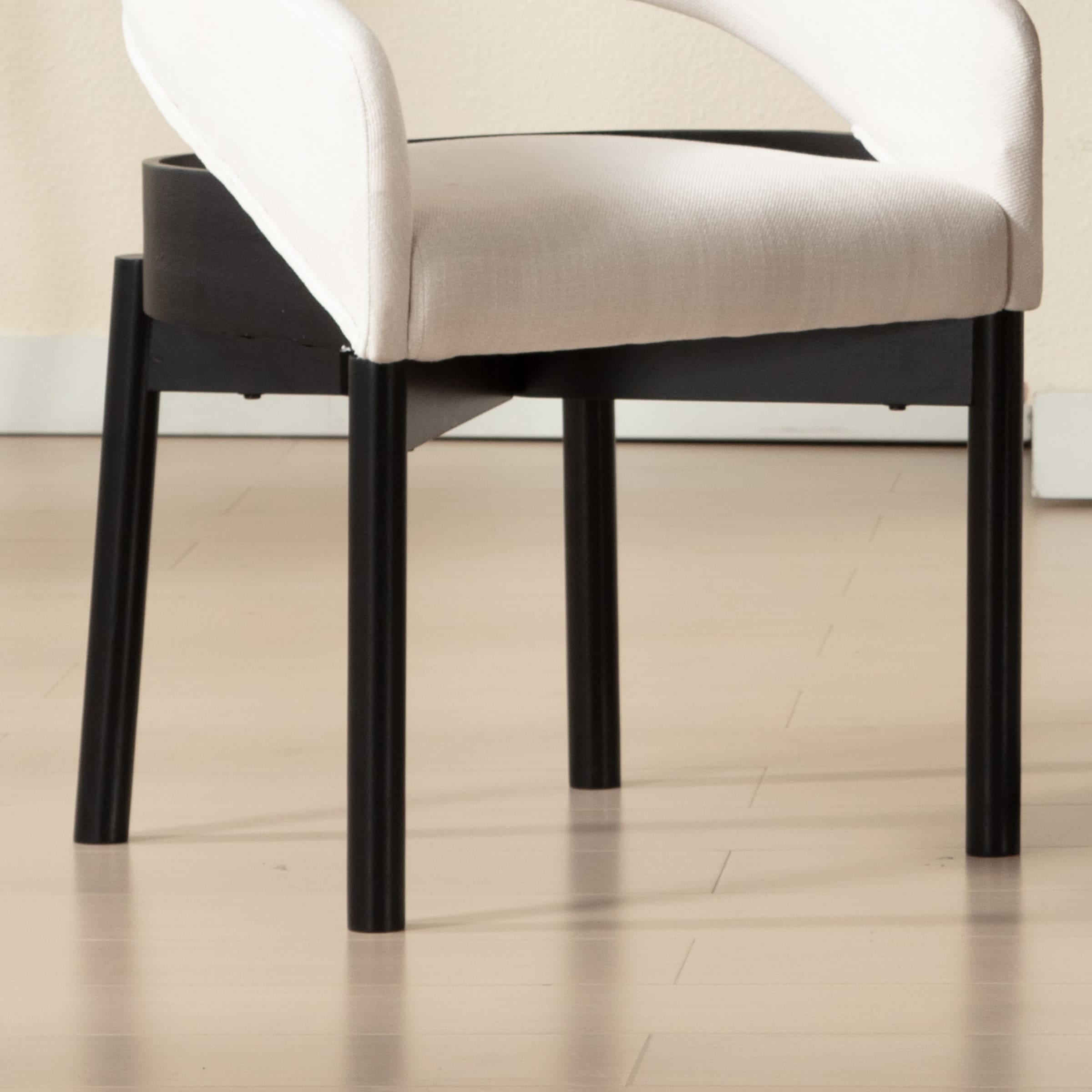 ROCITY Open Barrel Curved Back Dining Chairs Set of 2 - 1999DC