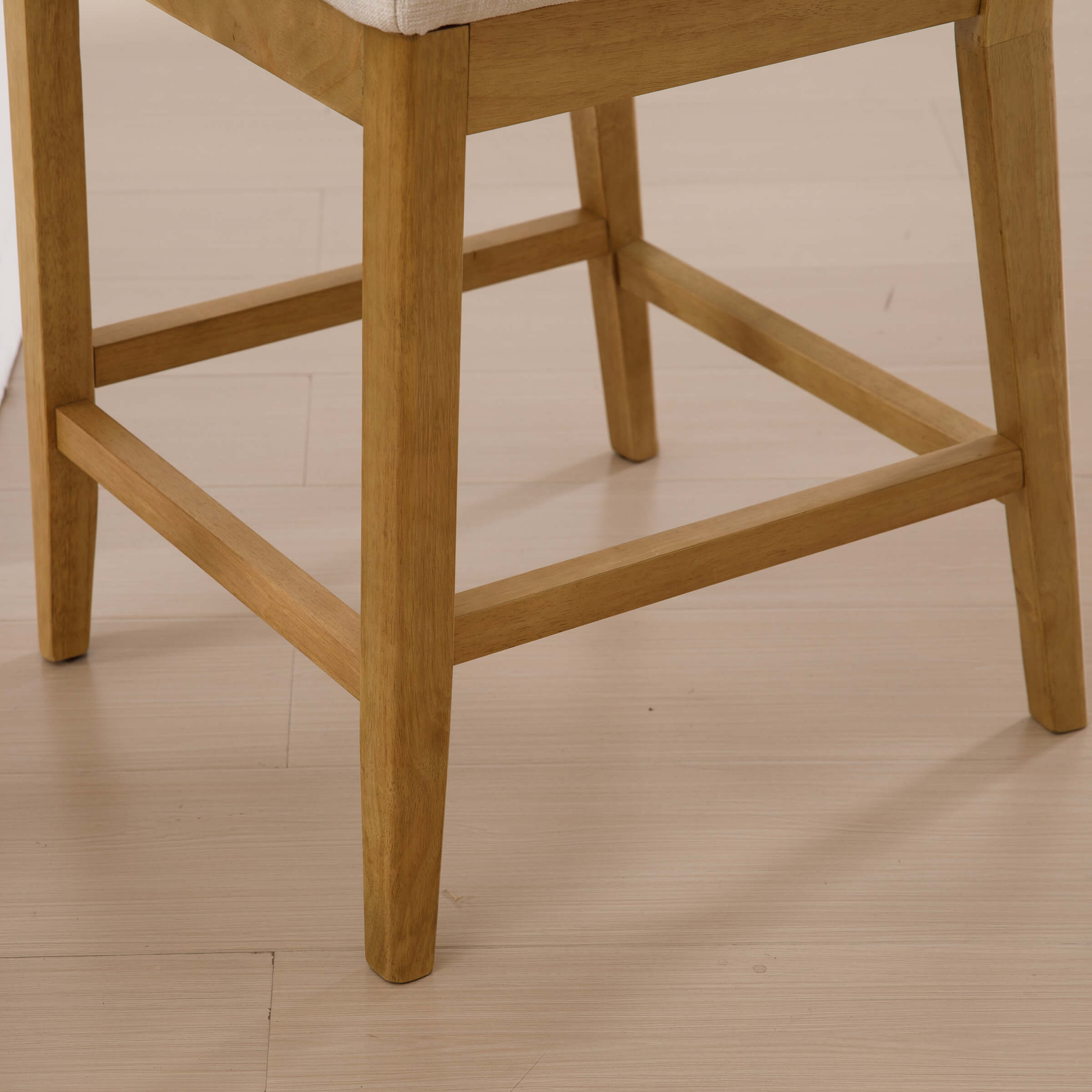 EALSON 26.5"H Rattan Back Wood Counter Stools Set of 2 - 5802CS