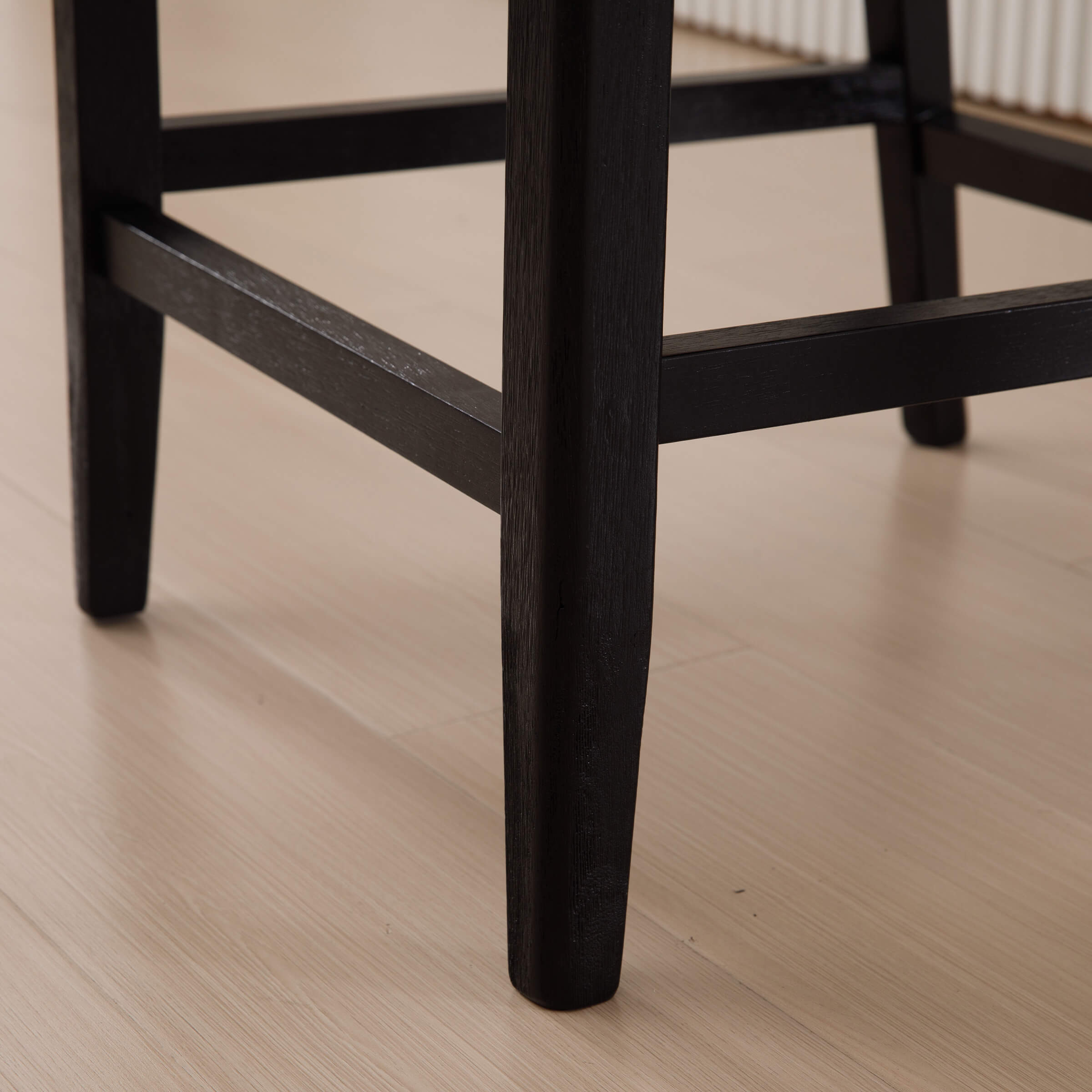 EALSON 26.5"H Rattan Back Wood Counter Stools Set of 2 - 5802CS