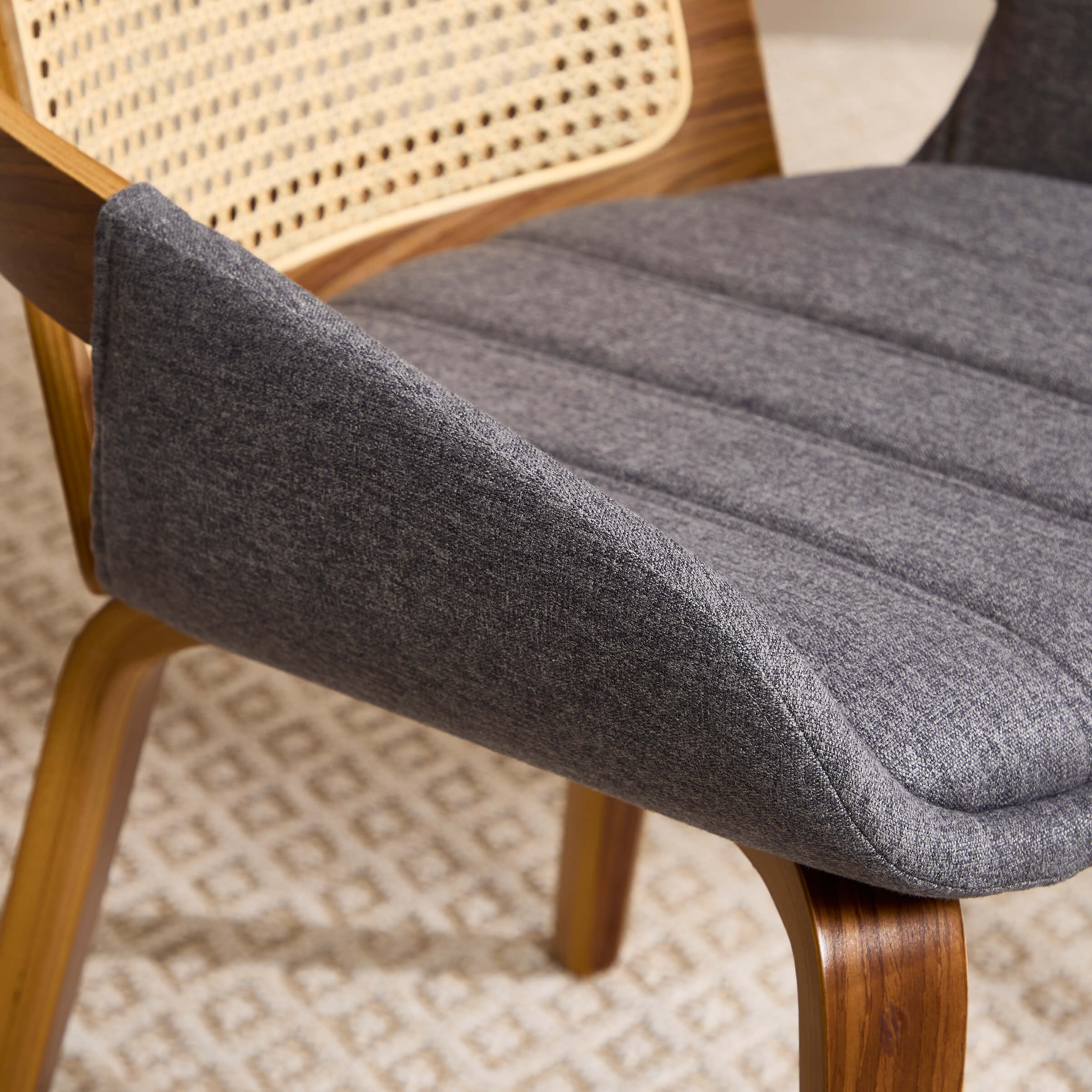 EALSON Rattan Cane Dining Chairs Set of 2 - 61343DC