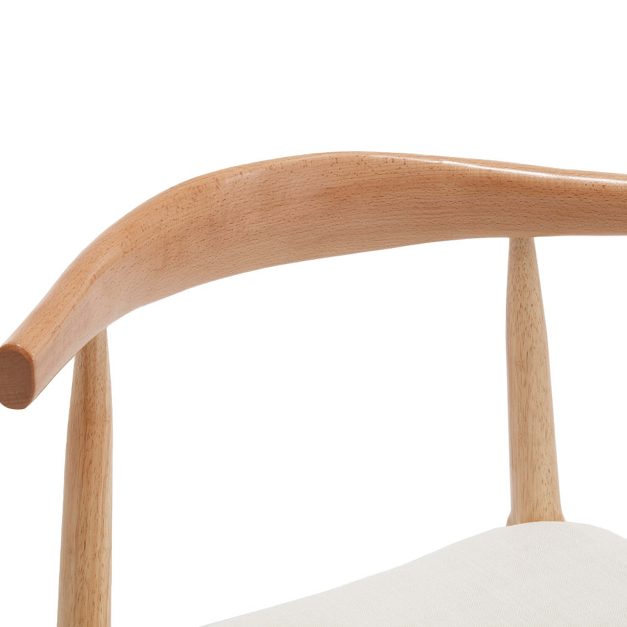 Kmax Wood Barrel Back Kitchen Chairs Set of 2 - X017DC