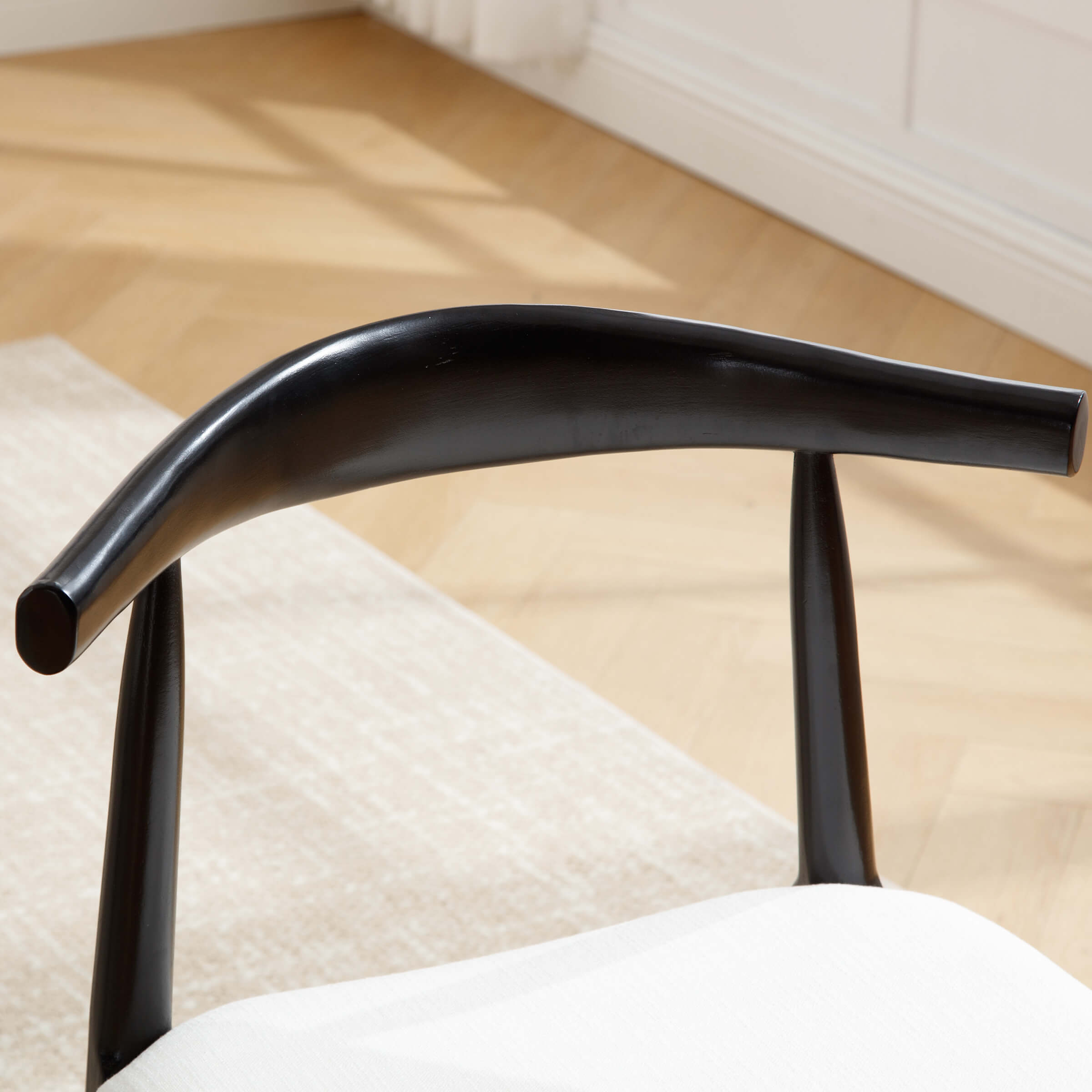 Kmax Wood Barrel Back Kitchen Chairs Set of 2 - X017DC