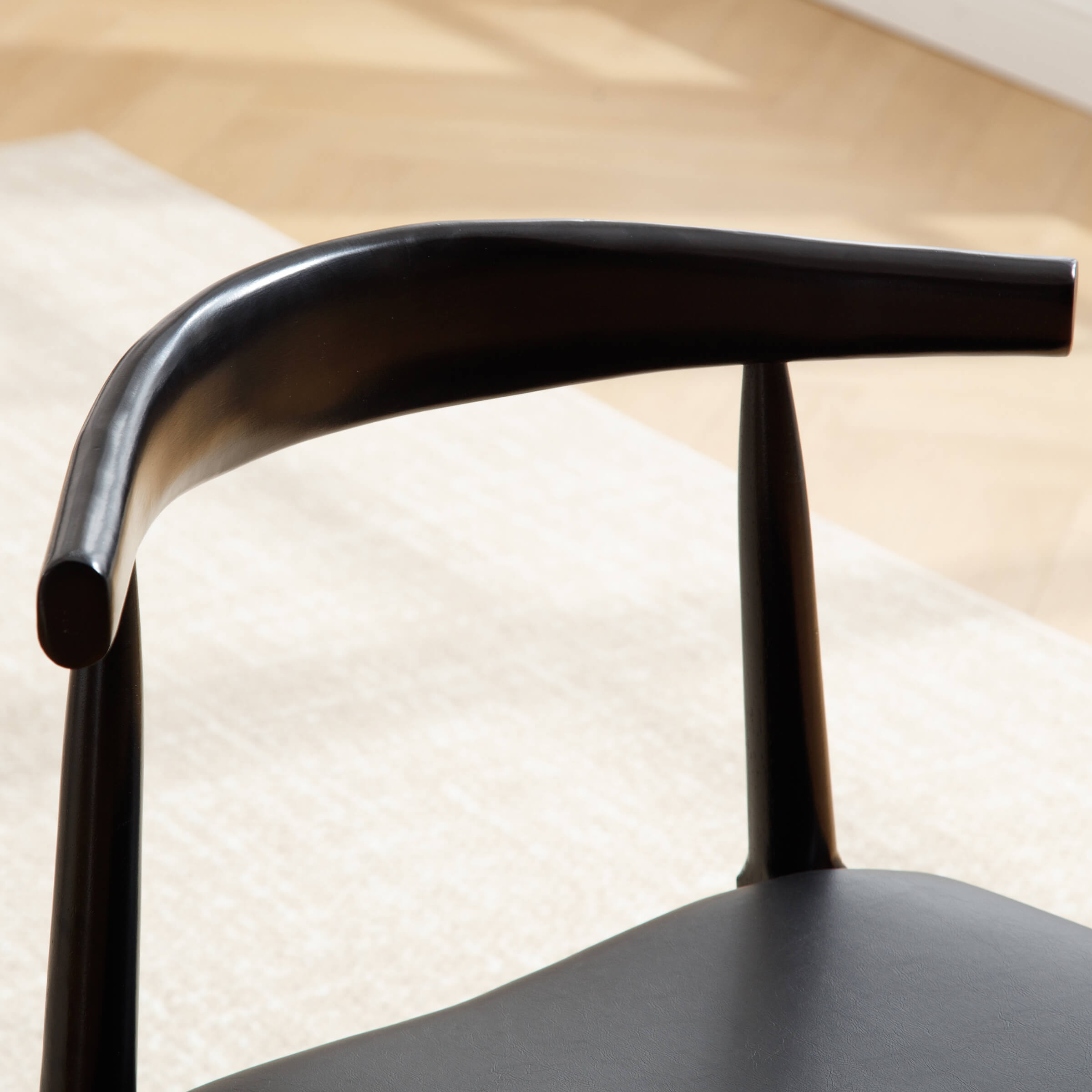 Kmax Wood Barrel Back Kitchen Chairs Set of 2 - X017DC