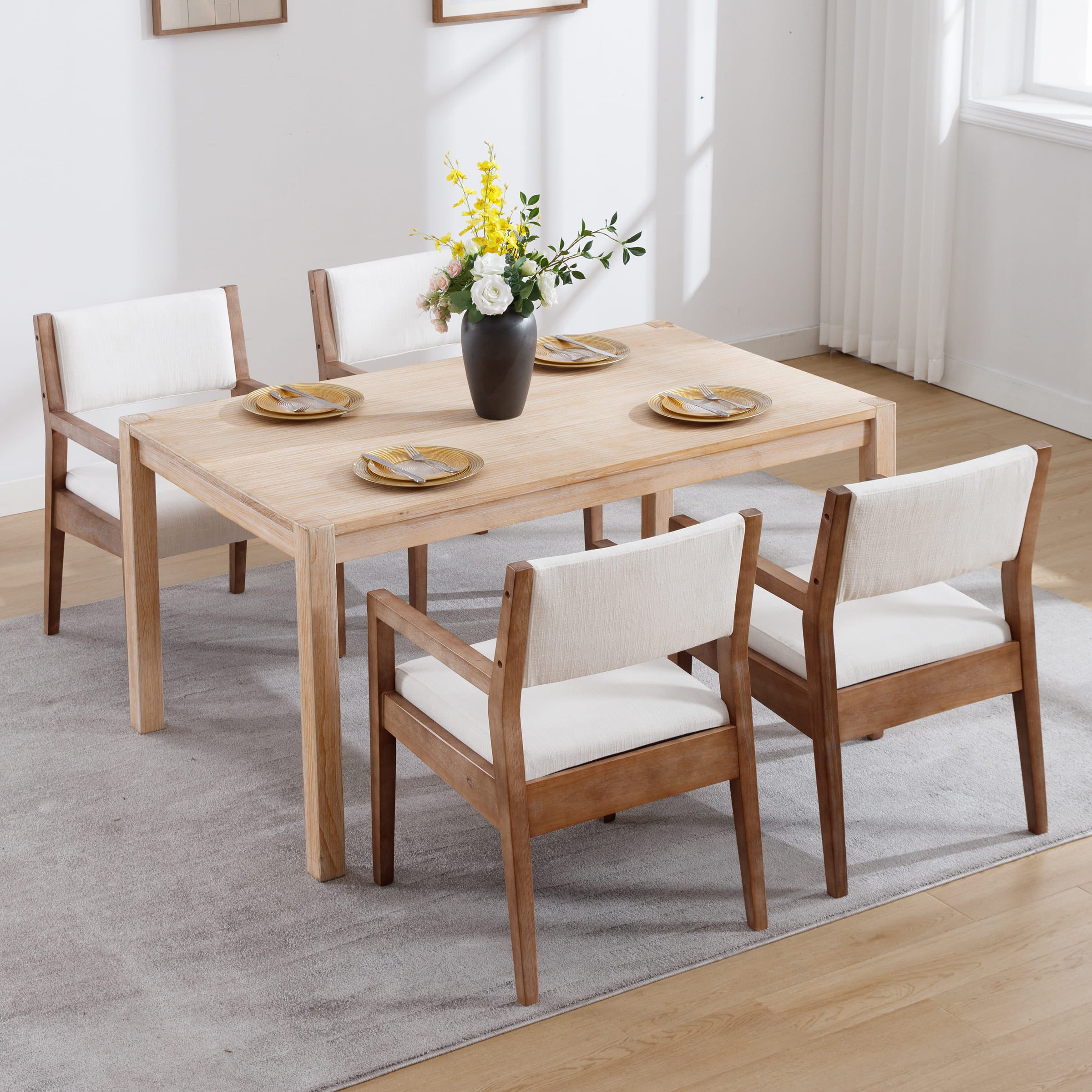 EALSON Solid Wood Dining Armchair Set of 2 - 1527DC