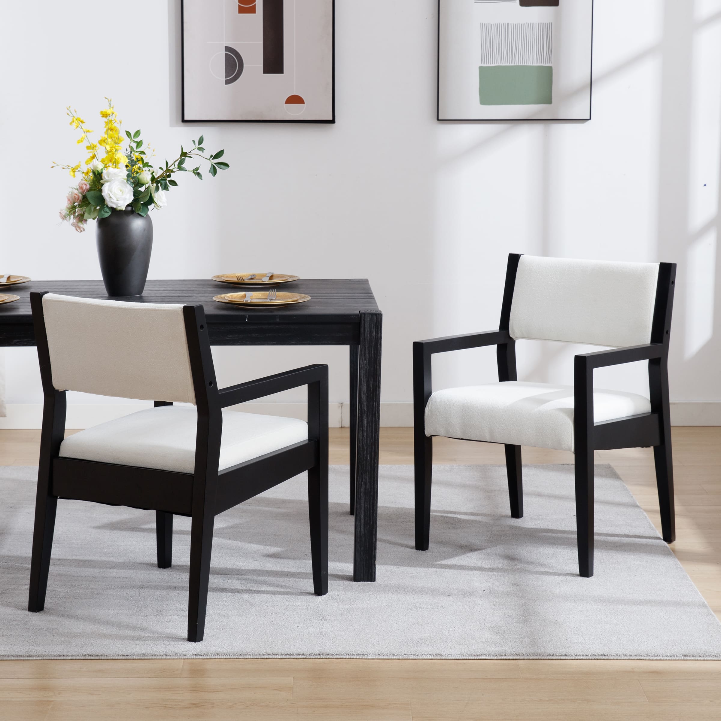 EALSON Solid Wood Dining Armchair Set of 2 - 1527DC