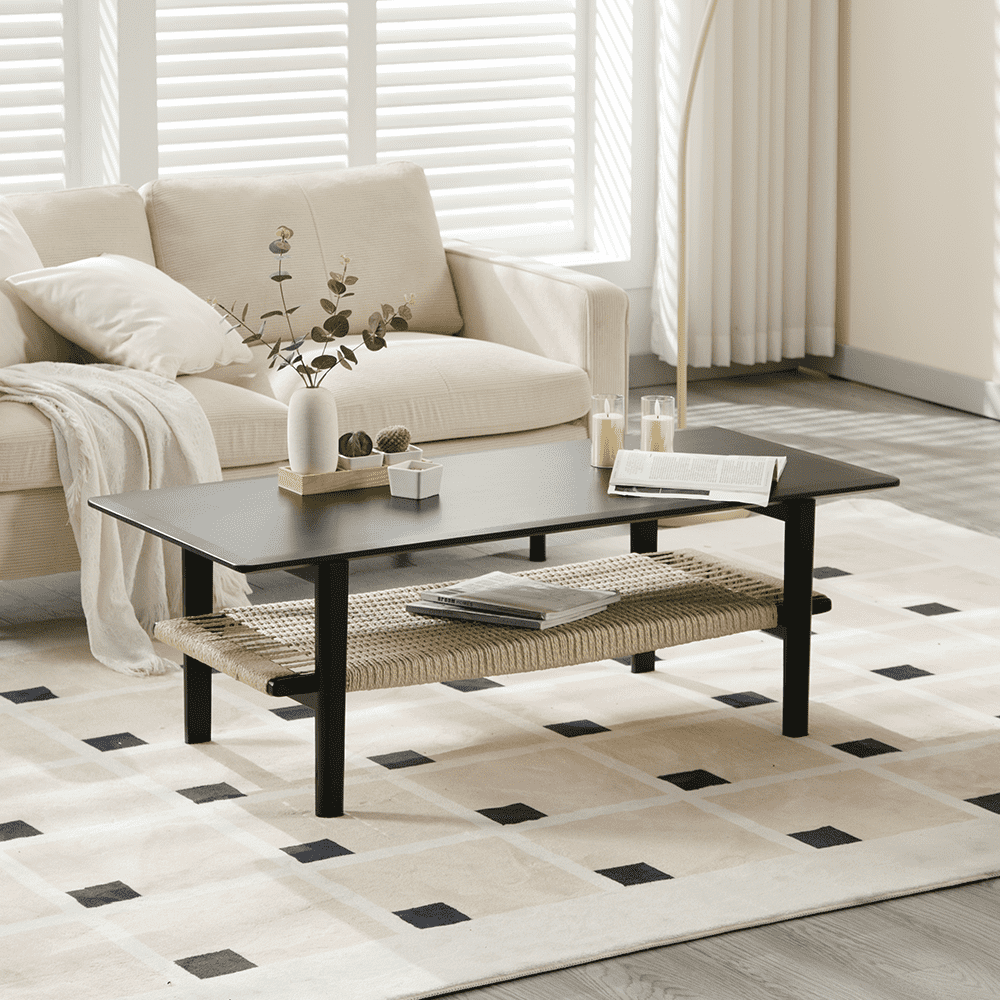 CHICAURA Farmhouse Rectangular Living Room Table - 21793