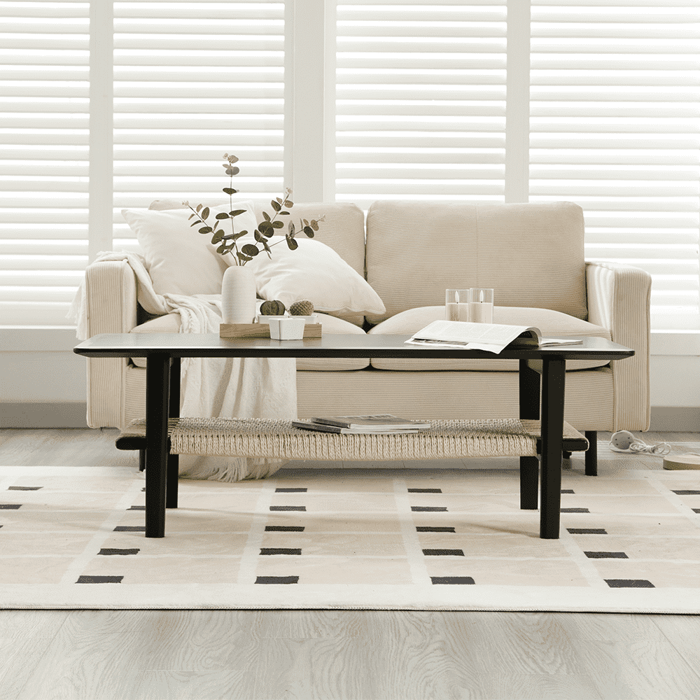 CHICAURA Farmhouse Rectangular Living Room Table - 21793