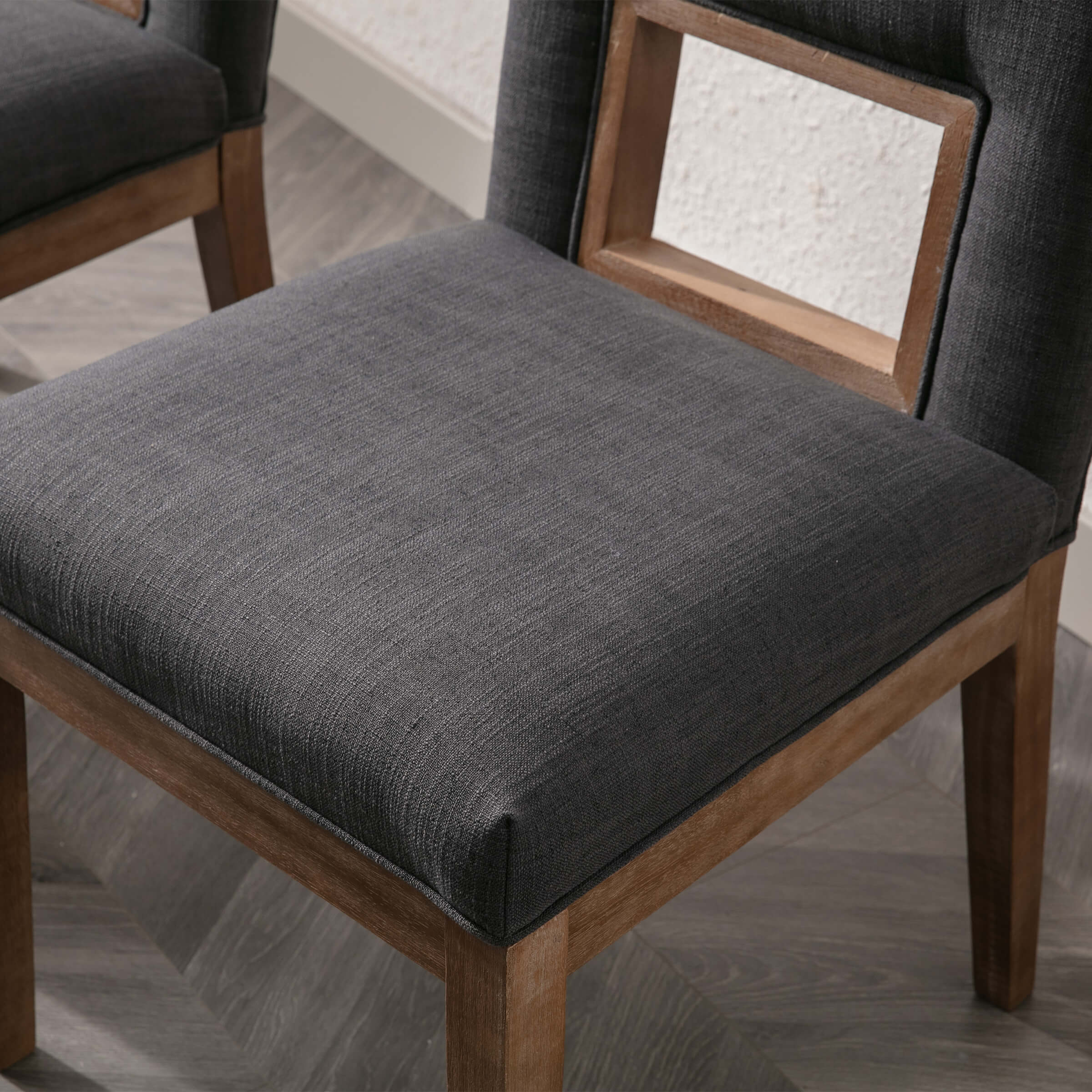 CIMOTA Farmhouse Fabric Dining Chairs Set of 2 - 1921DC