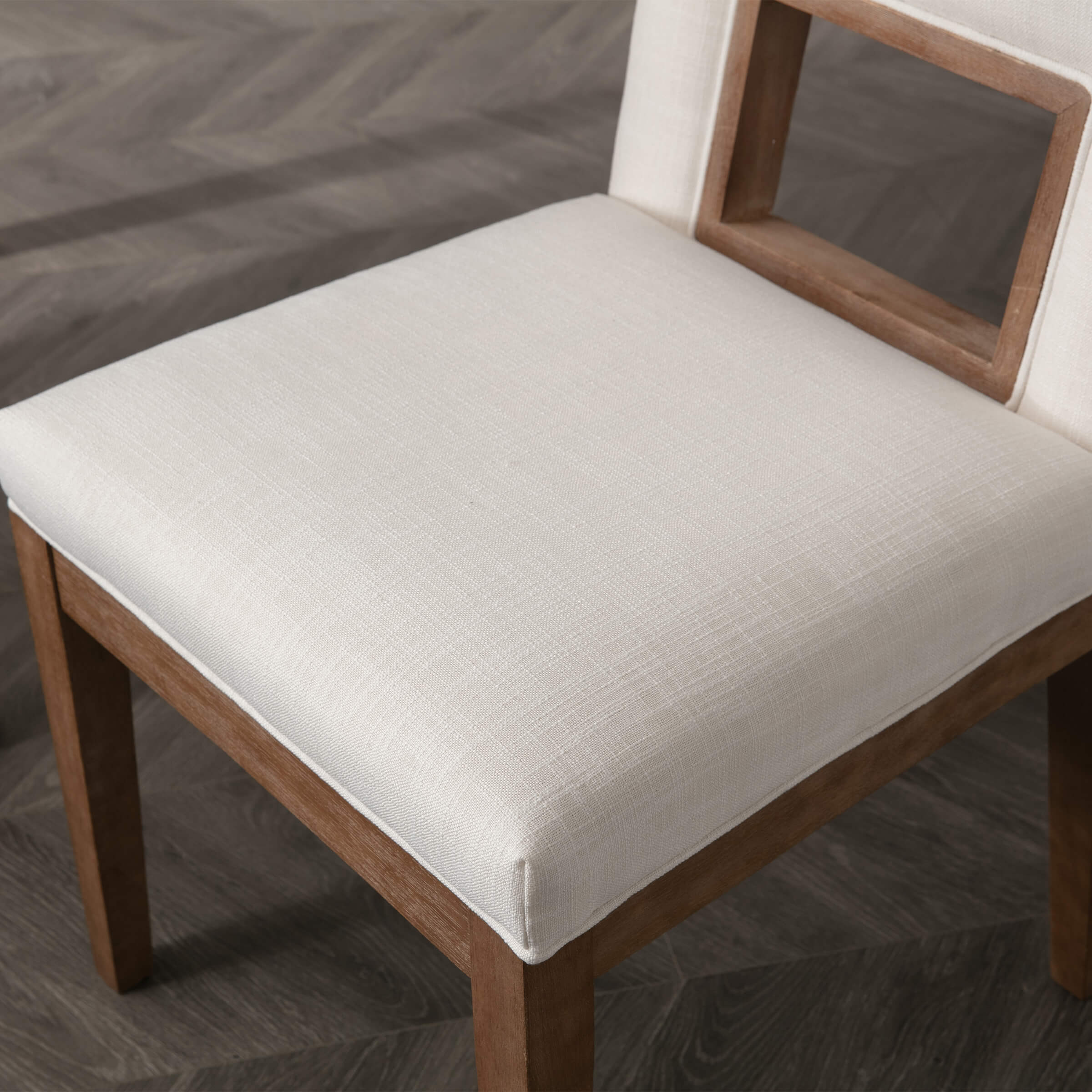 CIMOTA Farmhouse Fabric Dining Chairs Set of 2 - 1921DC