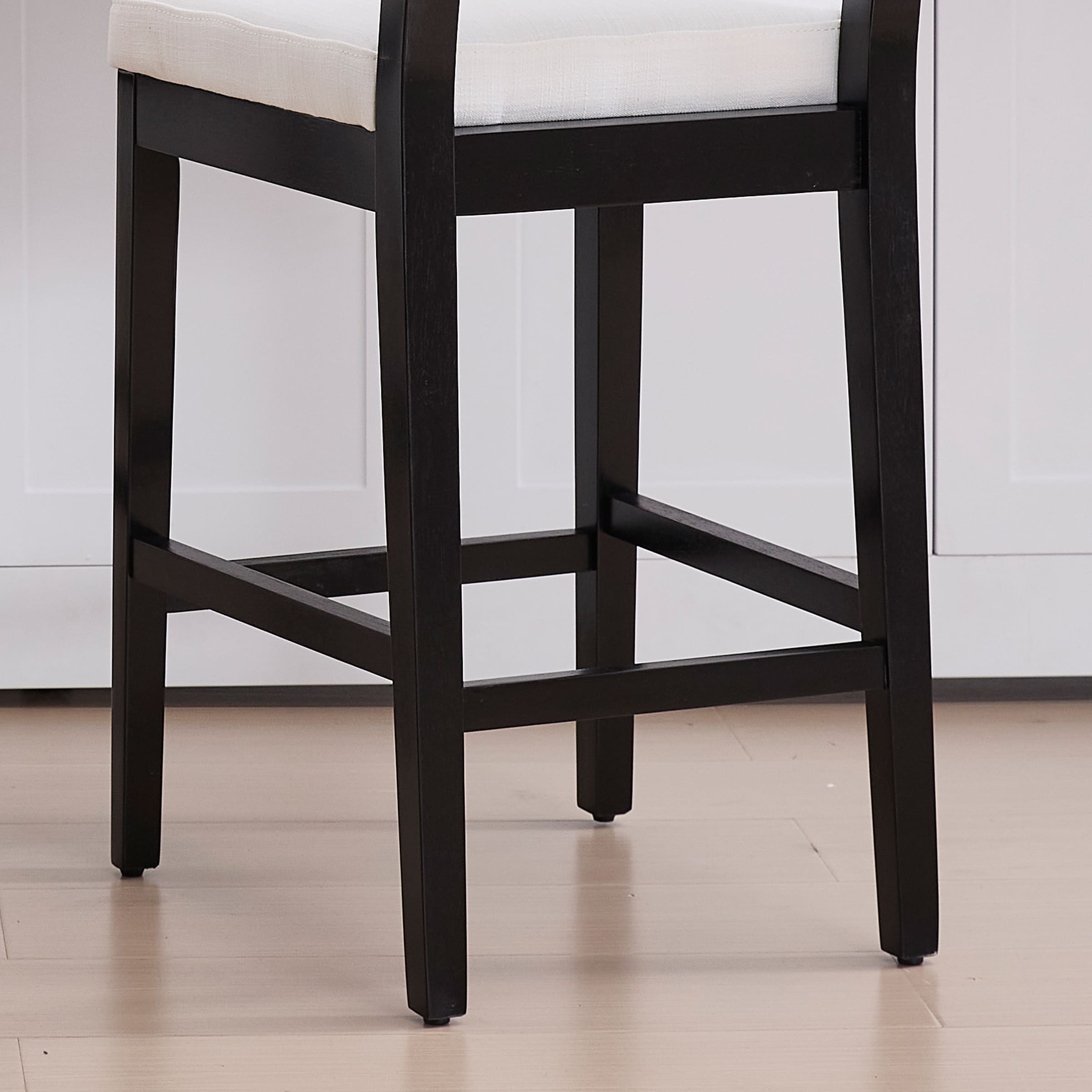 Janoray Farmhouse Rattan Back Counter Stool Set of 2 - 3234CS