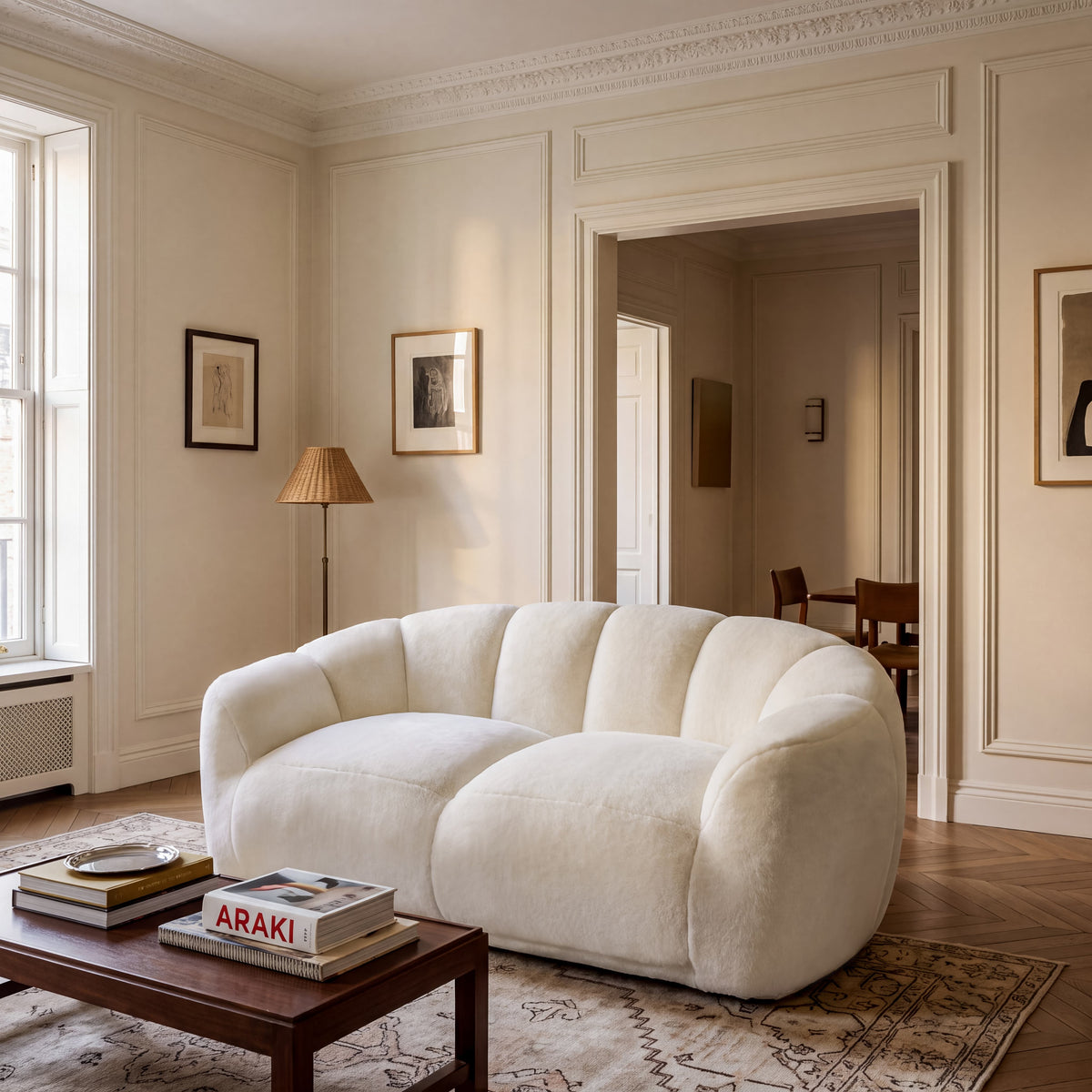 Faux Fur Bean Bag Floor Lazy Sofa