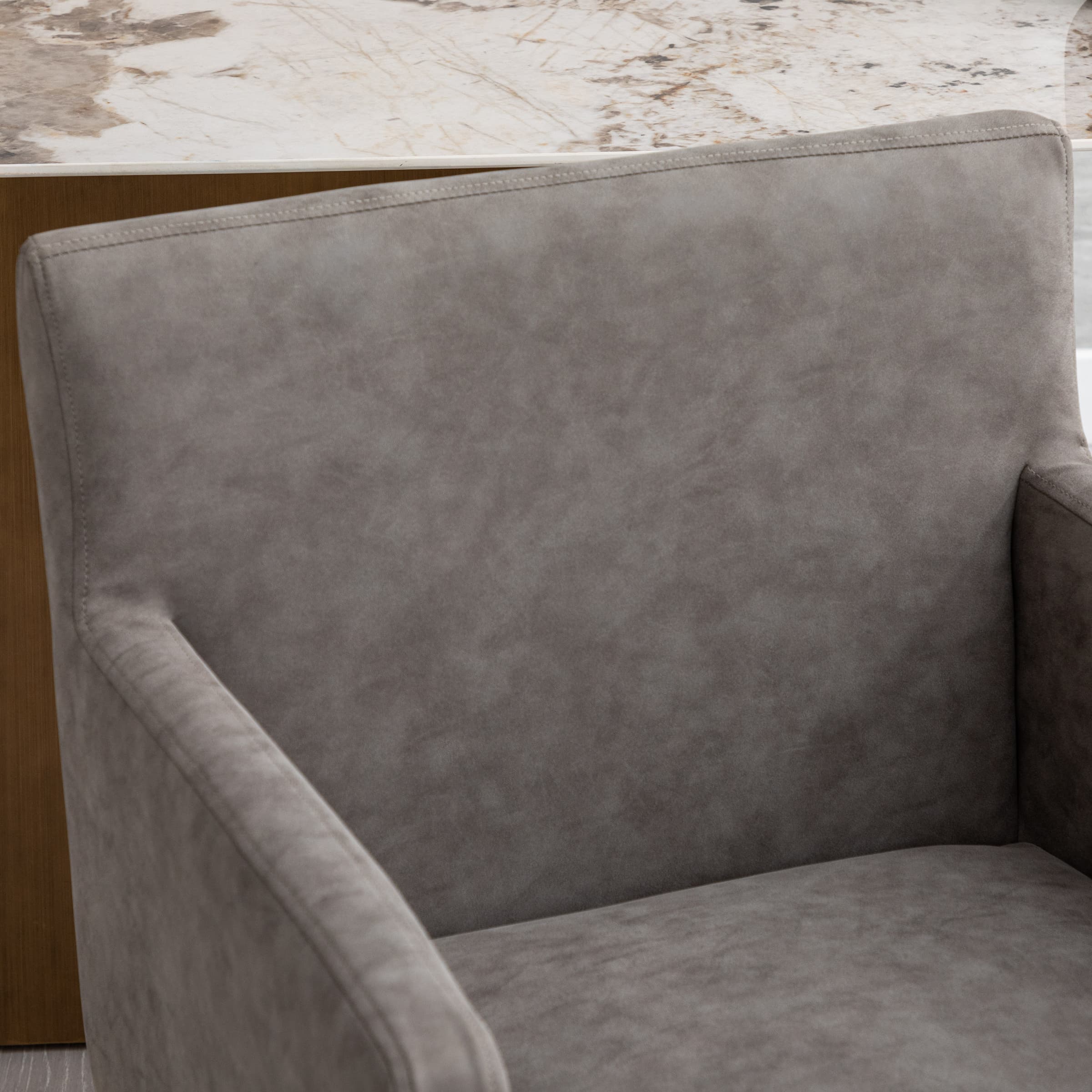 VESCASA Upholstered Dining Chairs with Arms Set of 2 - 1823DC