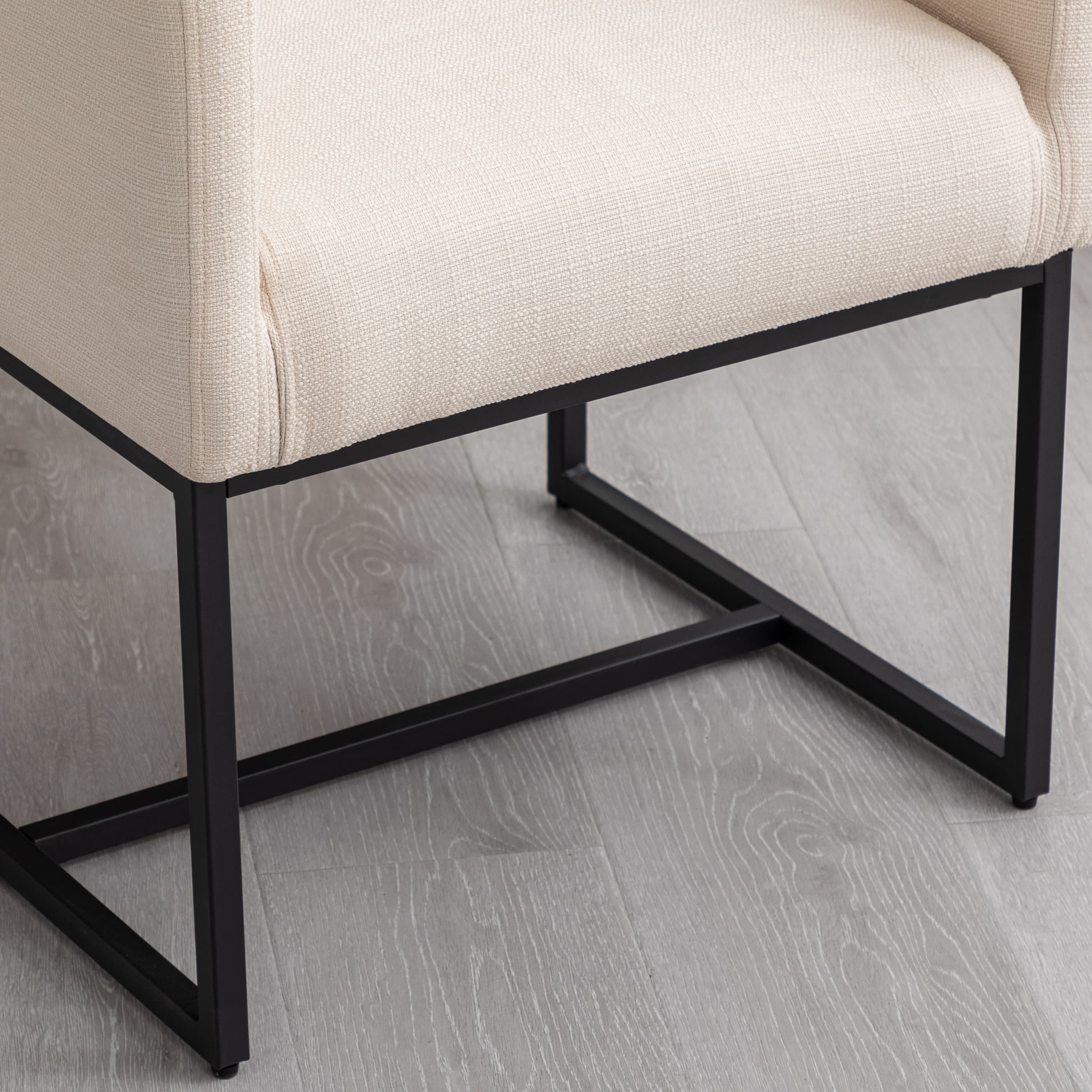 VESCASA Upholstered Dining Chairs with Arms Set of 2 - 1823DC