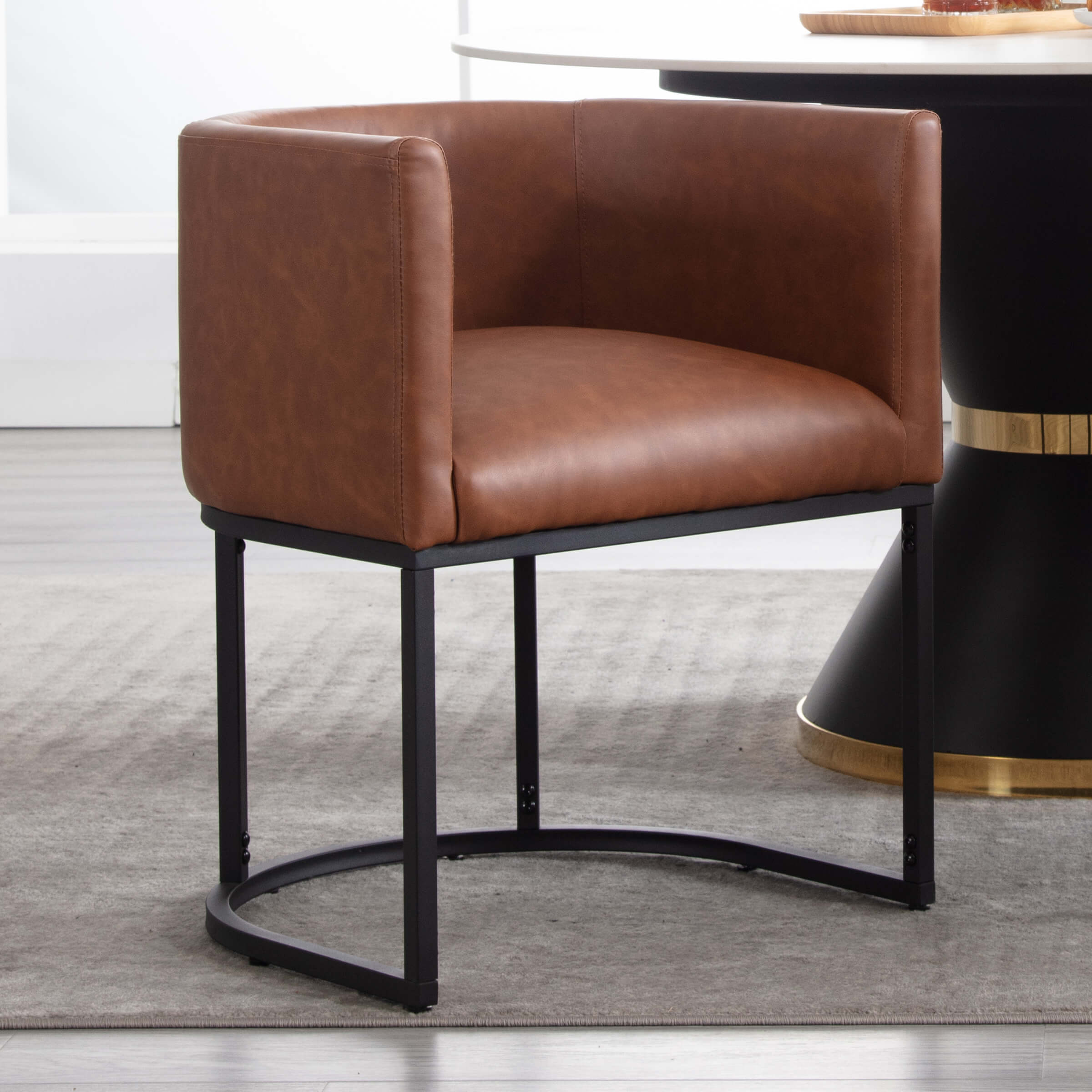 Barrel Back Upholstered Dining Chair 1PCS - 1869DC