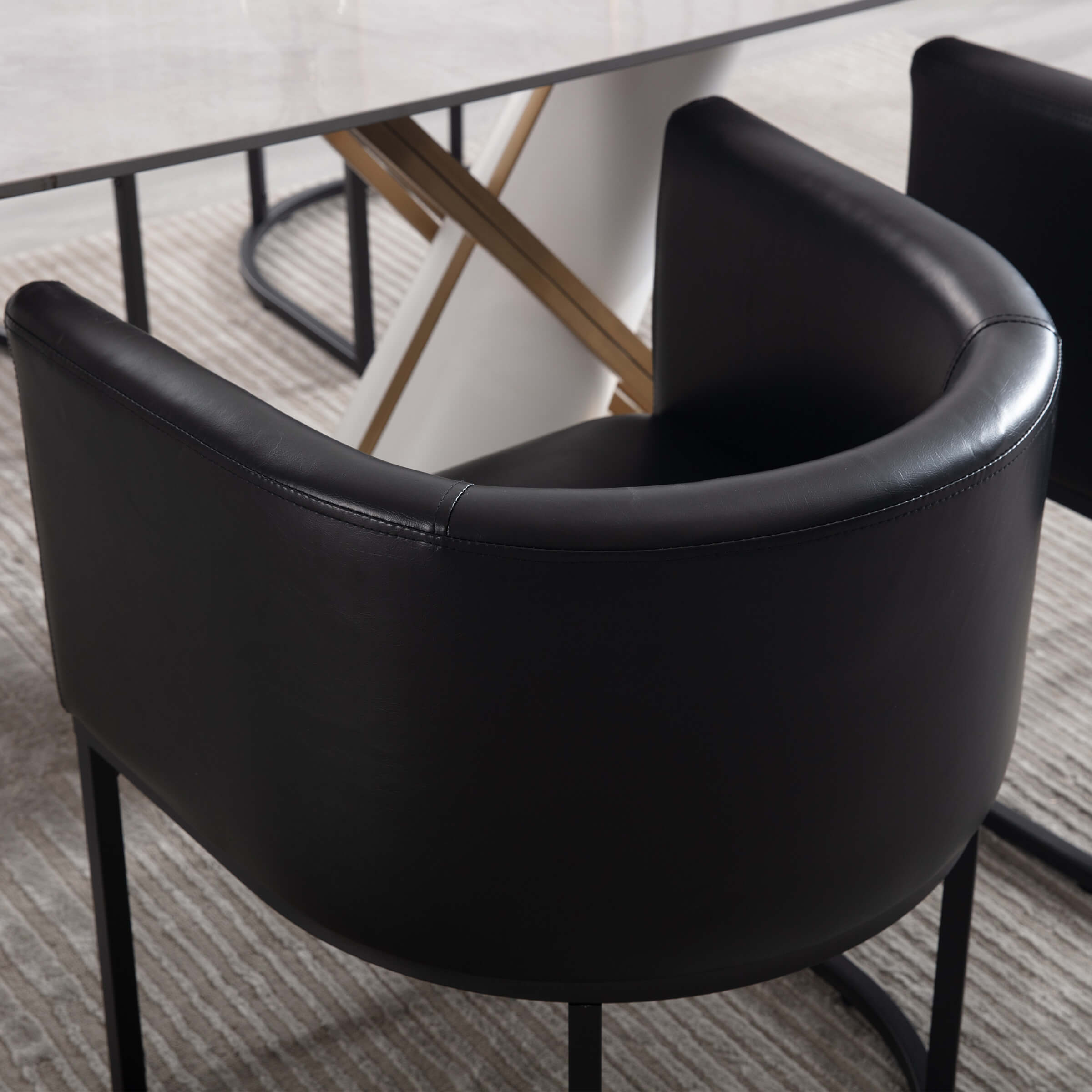 Barrel Back Upholstered Dining Chair 1PCS - 1869DC