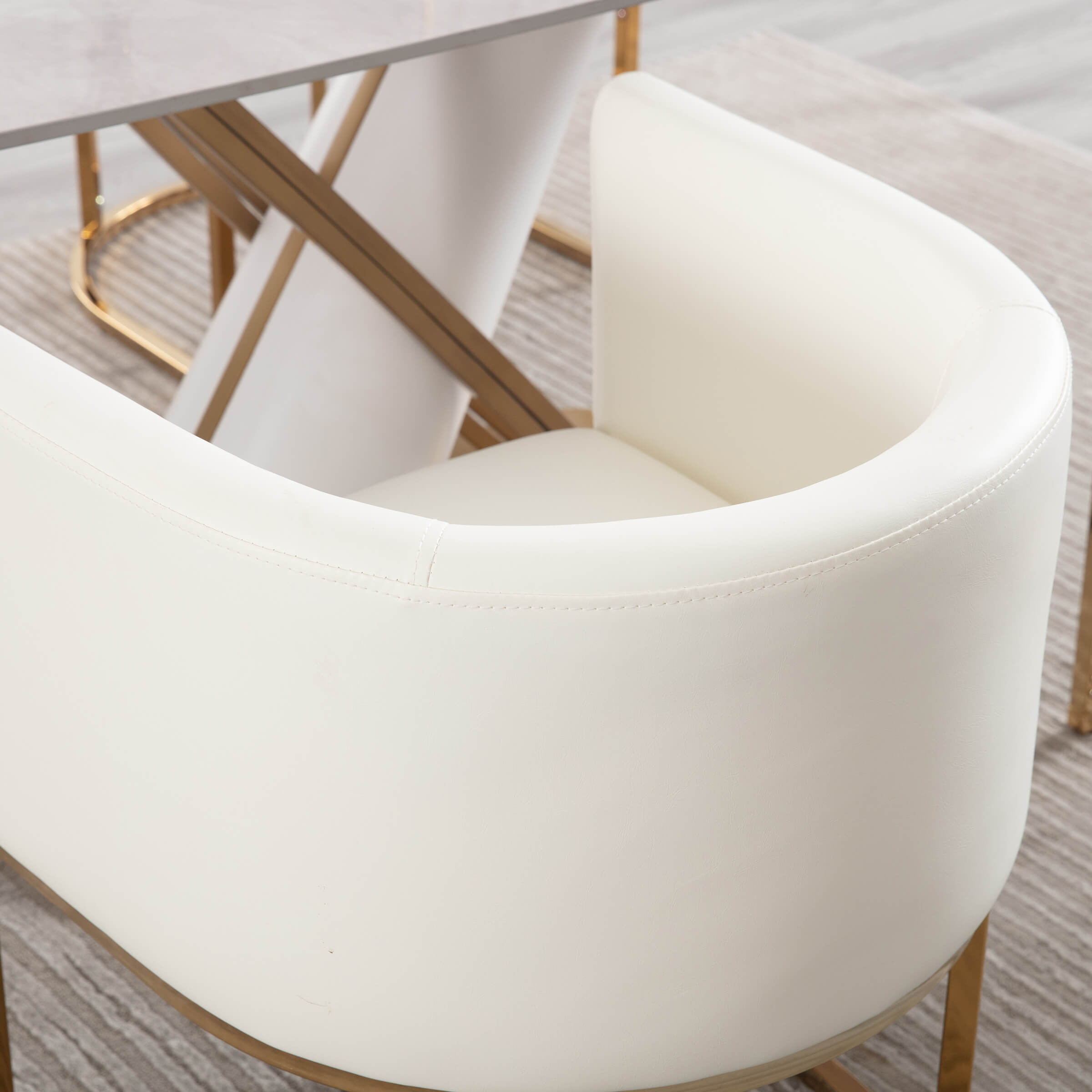 Barrel Back Upholstered Dining Chair 1PCS - 1869DC