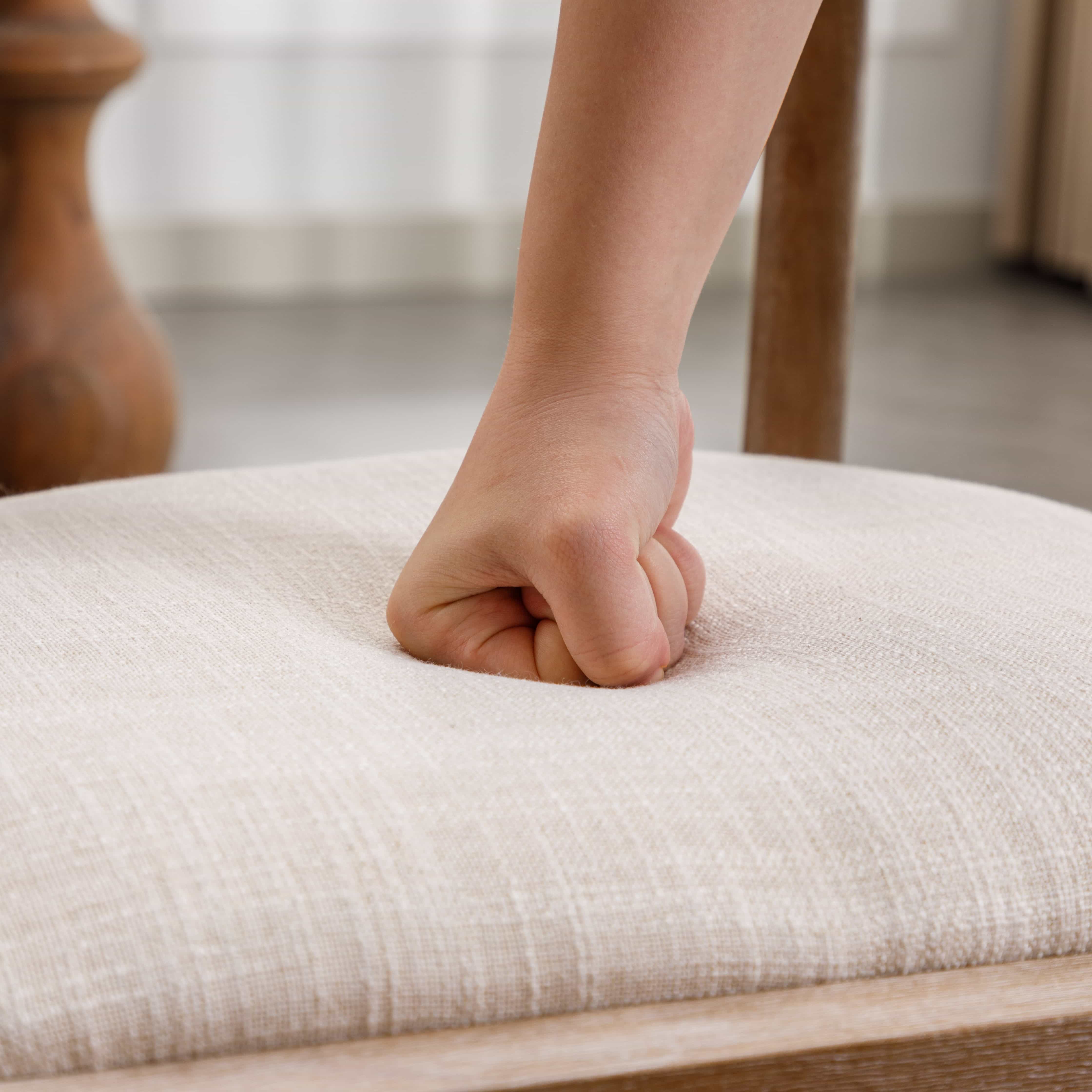 CIMOTA Curved Open Back Upholstered Dining Chairs Set of 2 - 1929DC