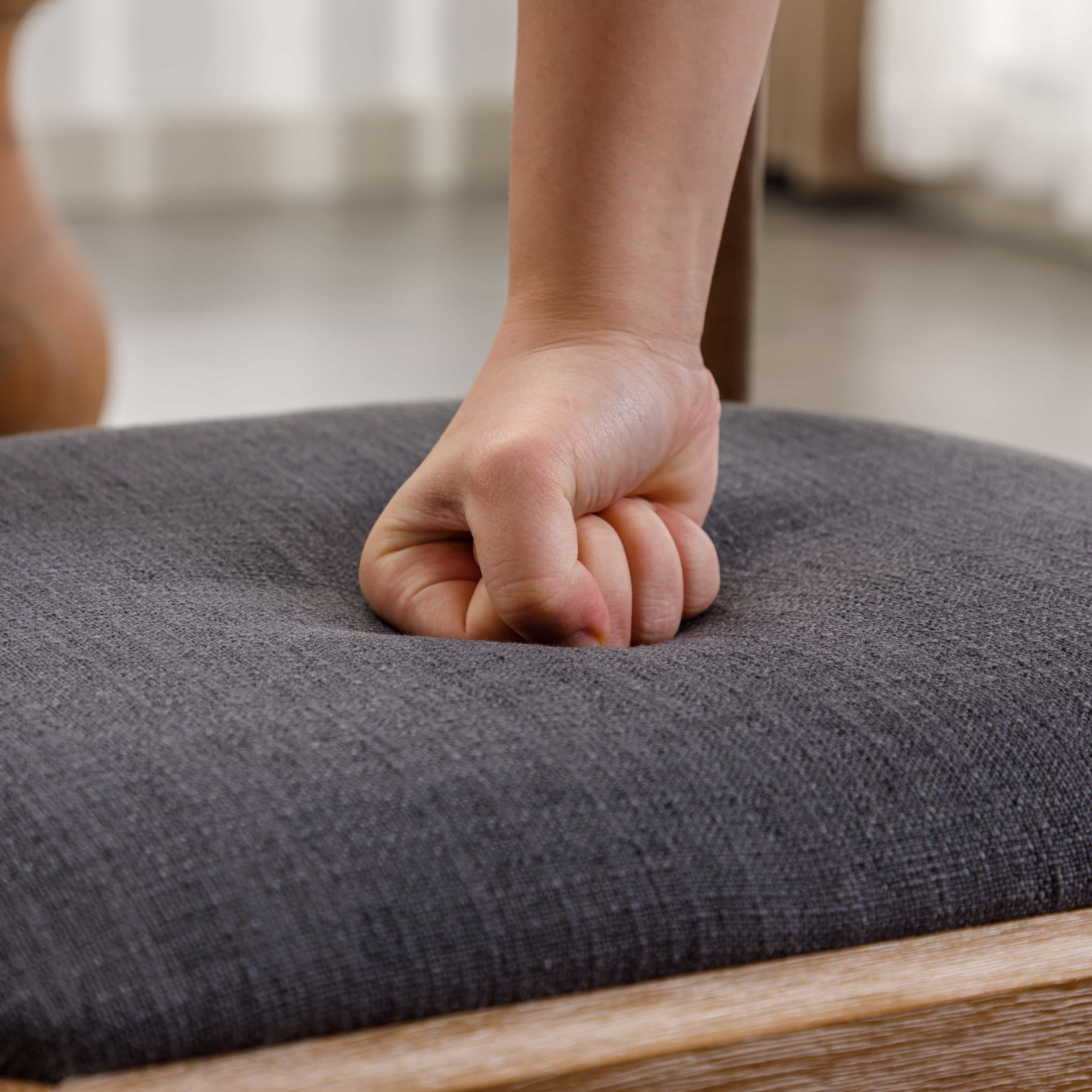 CIMOTA Curved Open Back Upholstered Dining Chairs Set of 2 - 1929DC