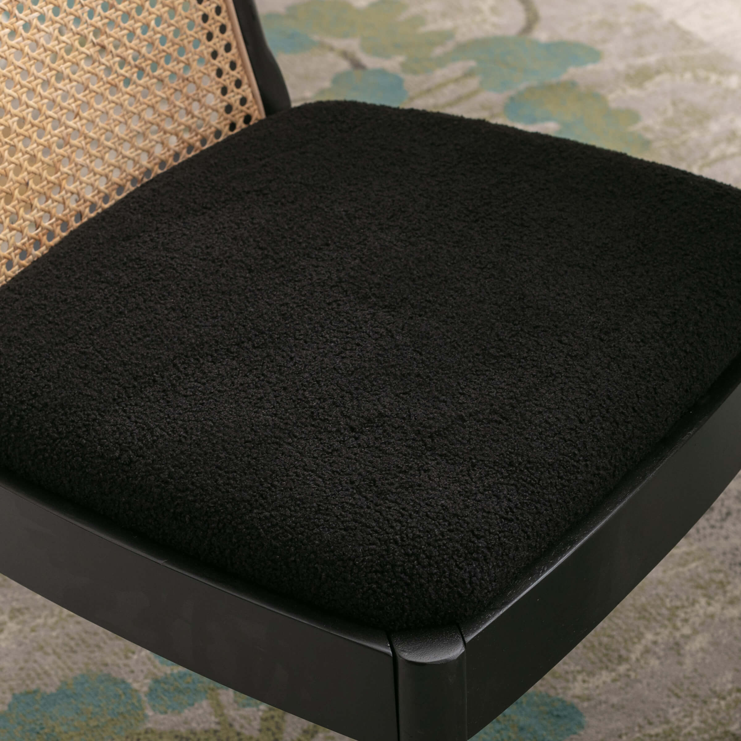 Janoray Rattan Upholstered Dining Chairs Set of 2 - 1866DC