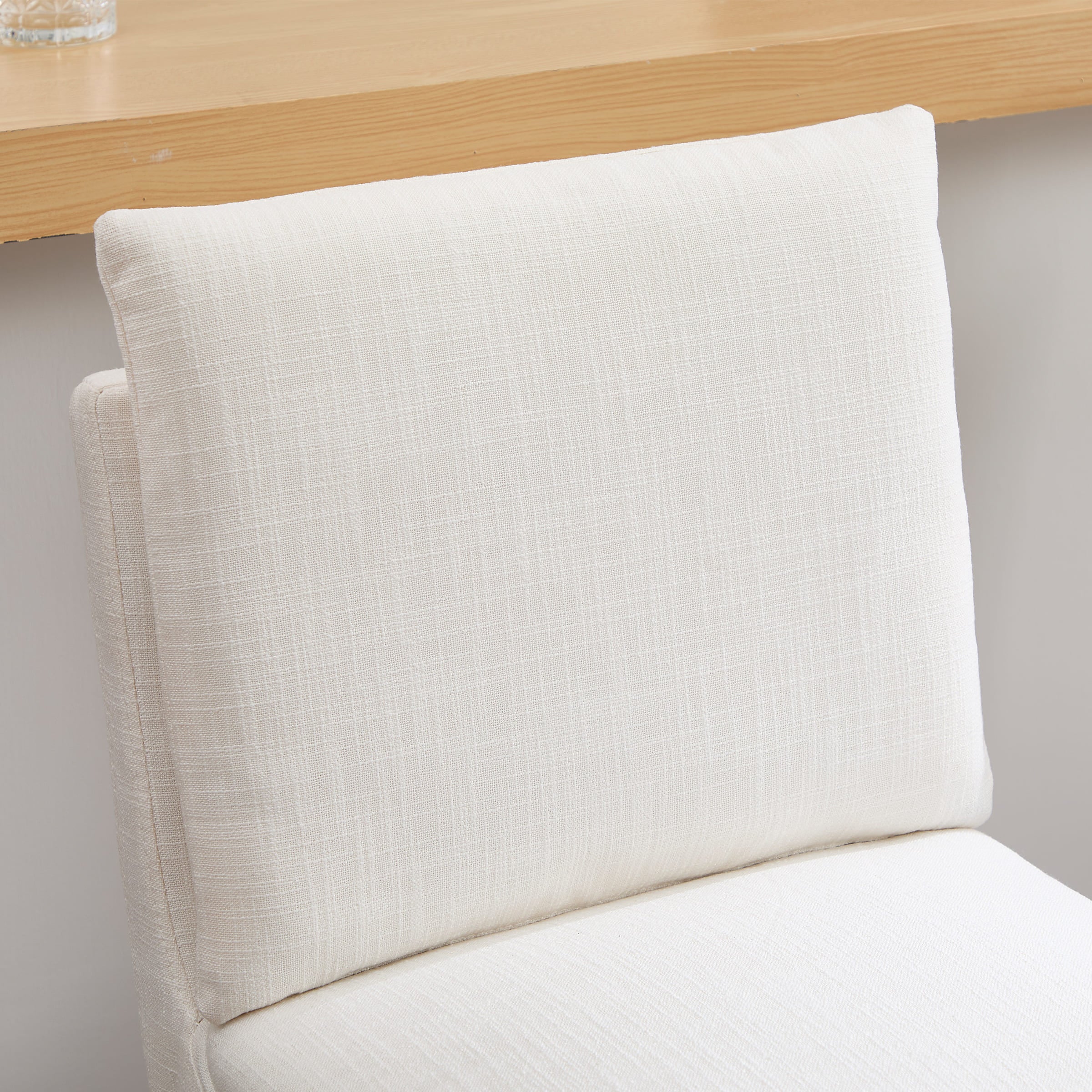 Janoray 26.9"H Linen Cushion Back Counter Stools Set of 2 - 2007CS