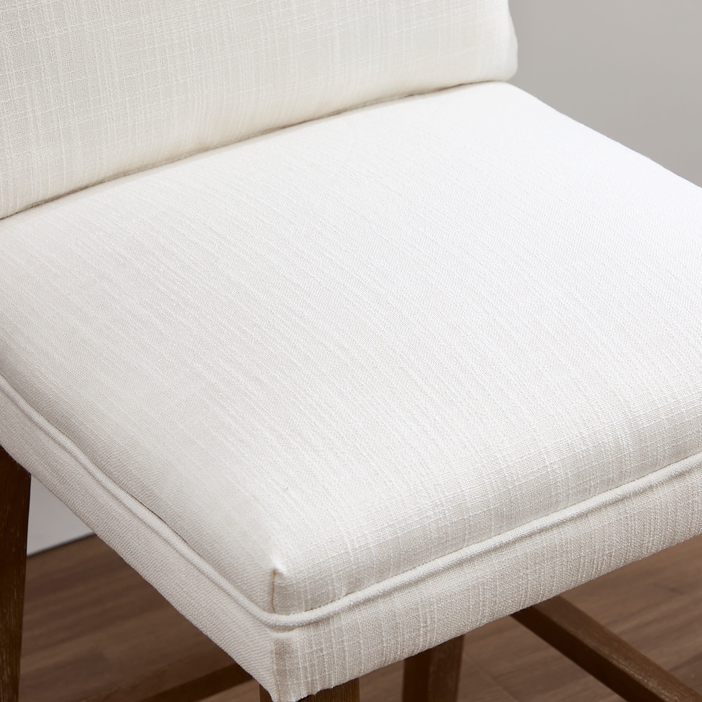 Janoray 26.9"H Linen Cushion Back Counter Stools Set of 2 - 2007CS