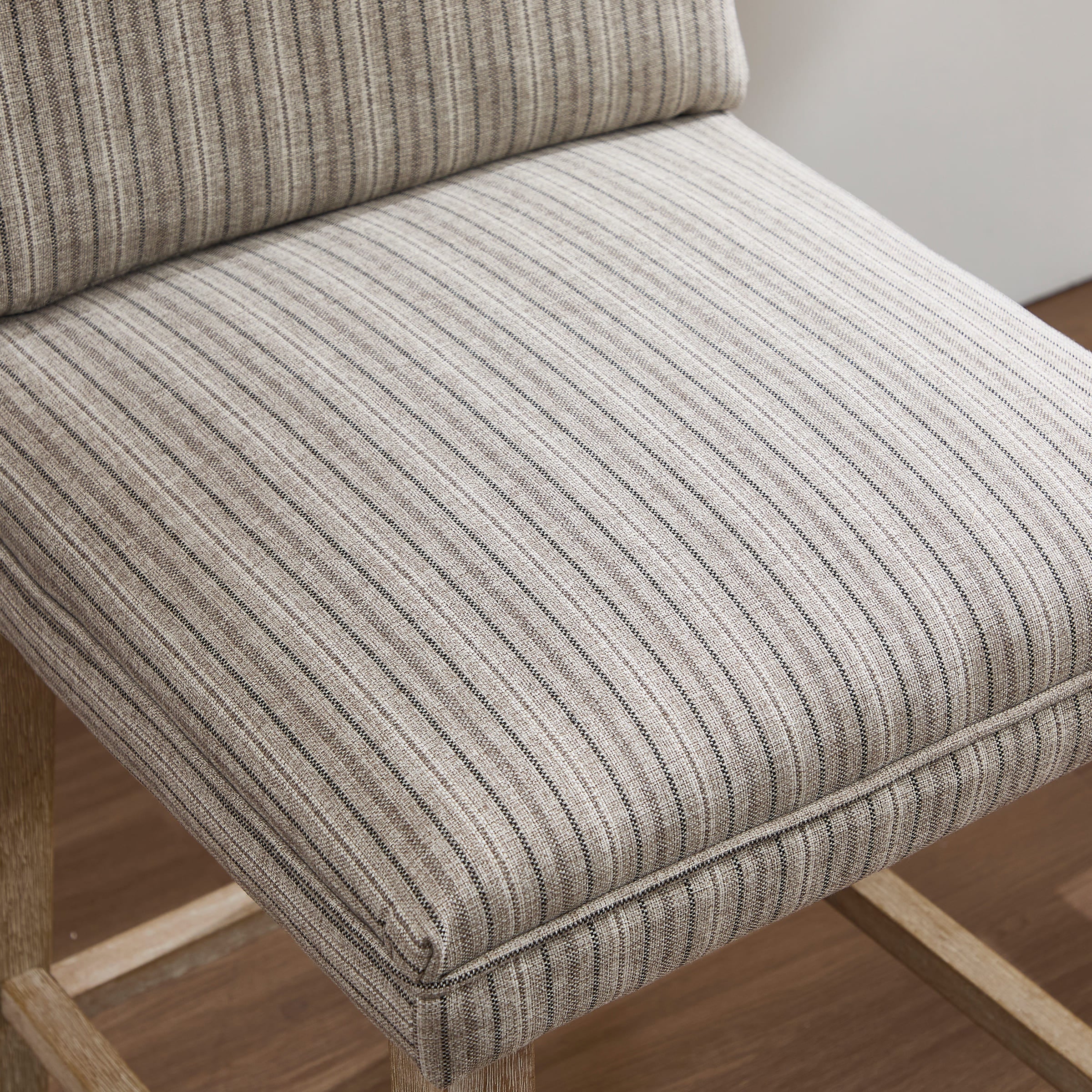 Janoray 26.9"H Linen Cushion Back Counter Stools Set of 2 - 2007CS