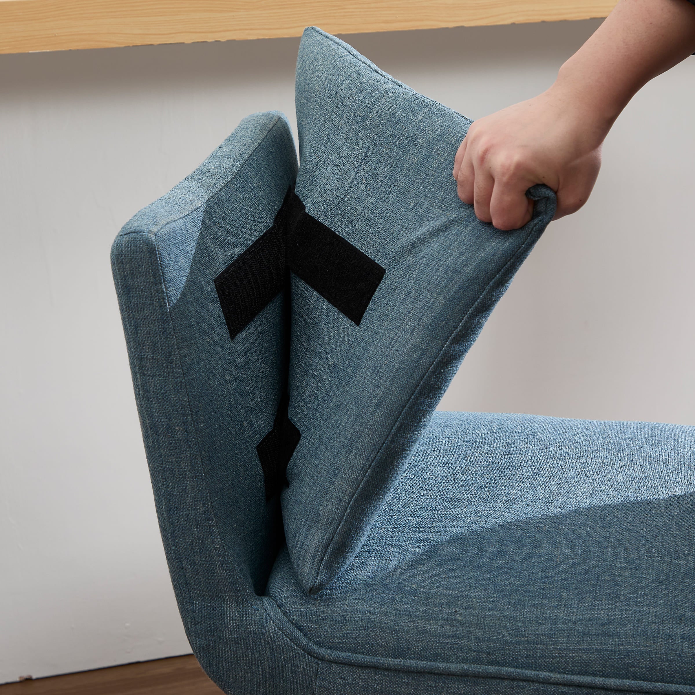 Janoray 26.9"H Linen Cushion Back Counter Stools Set of 2 - 2007CS