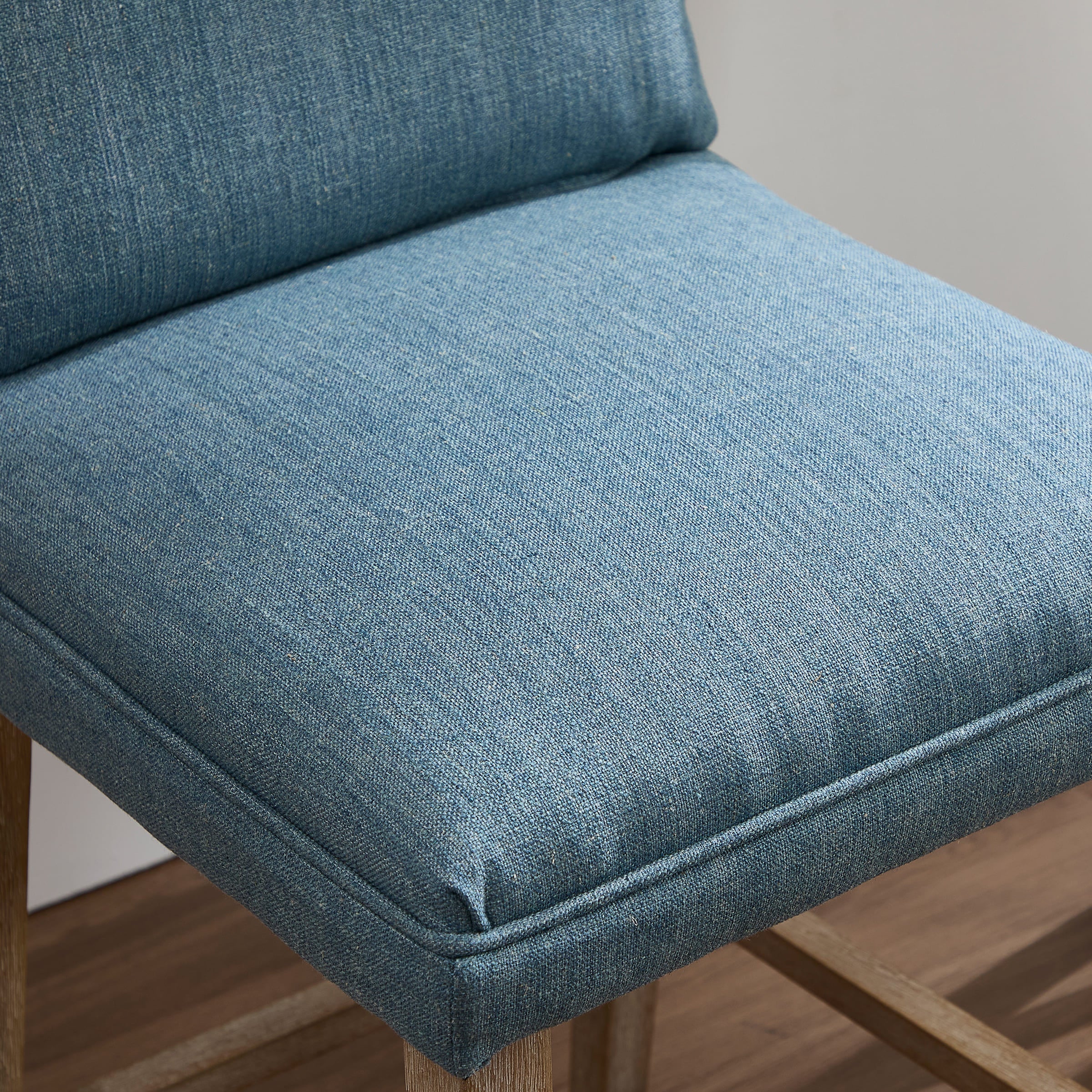 Janoray 26.9"H Linen Cushion Back Counter Stools Set of 2 - 2007CS