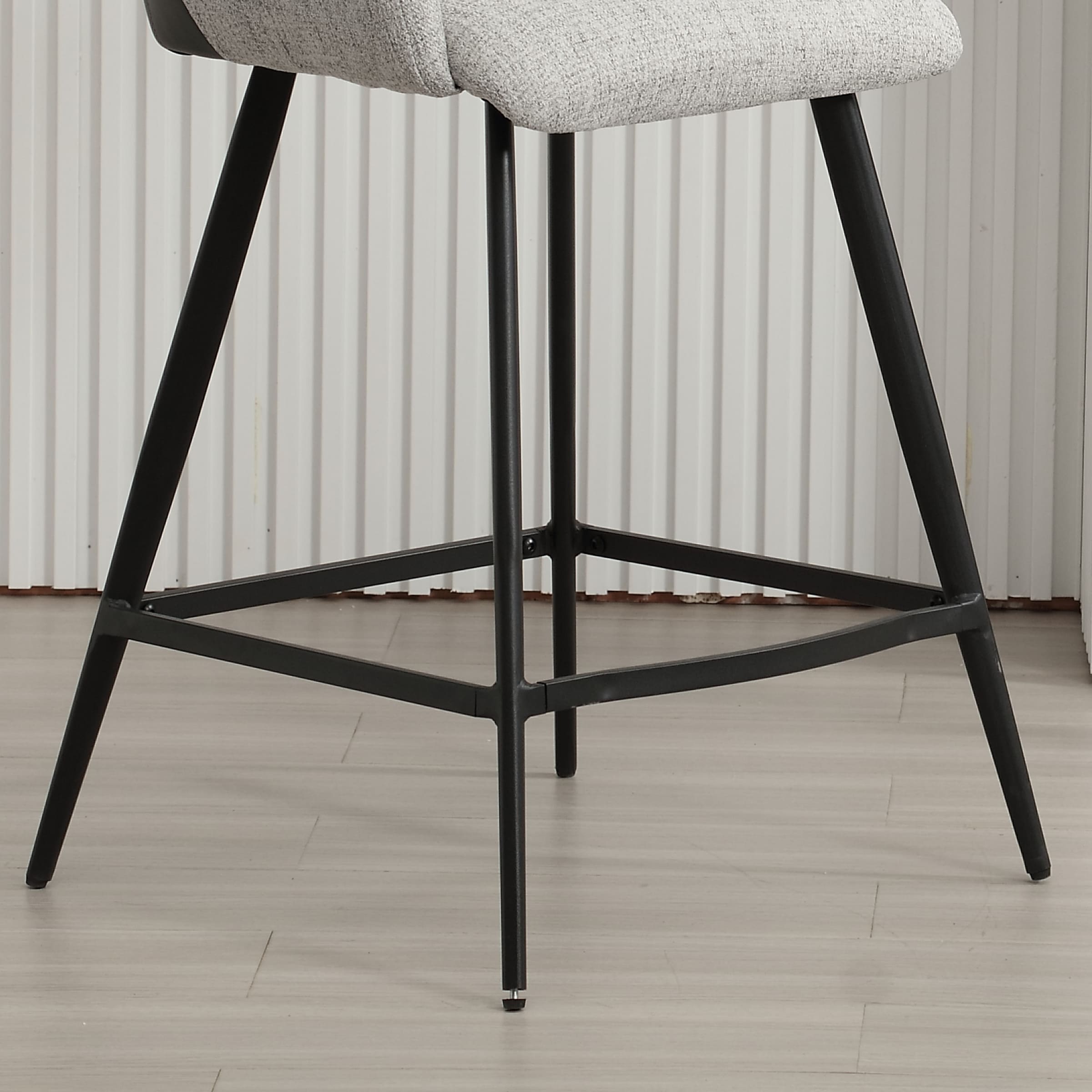 VESCASA 26"H Modern Linen Counter Height Stools Set of 2 - 5029CS