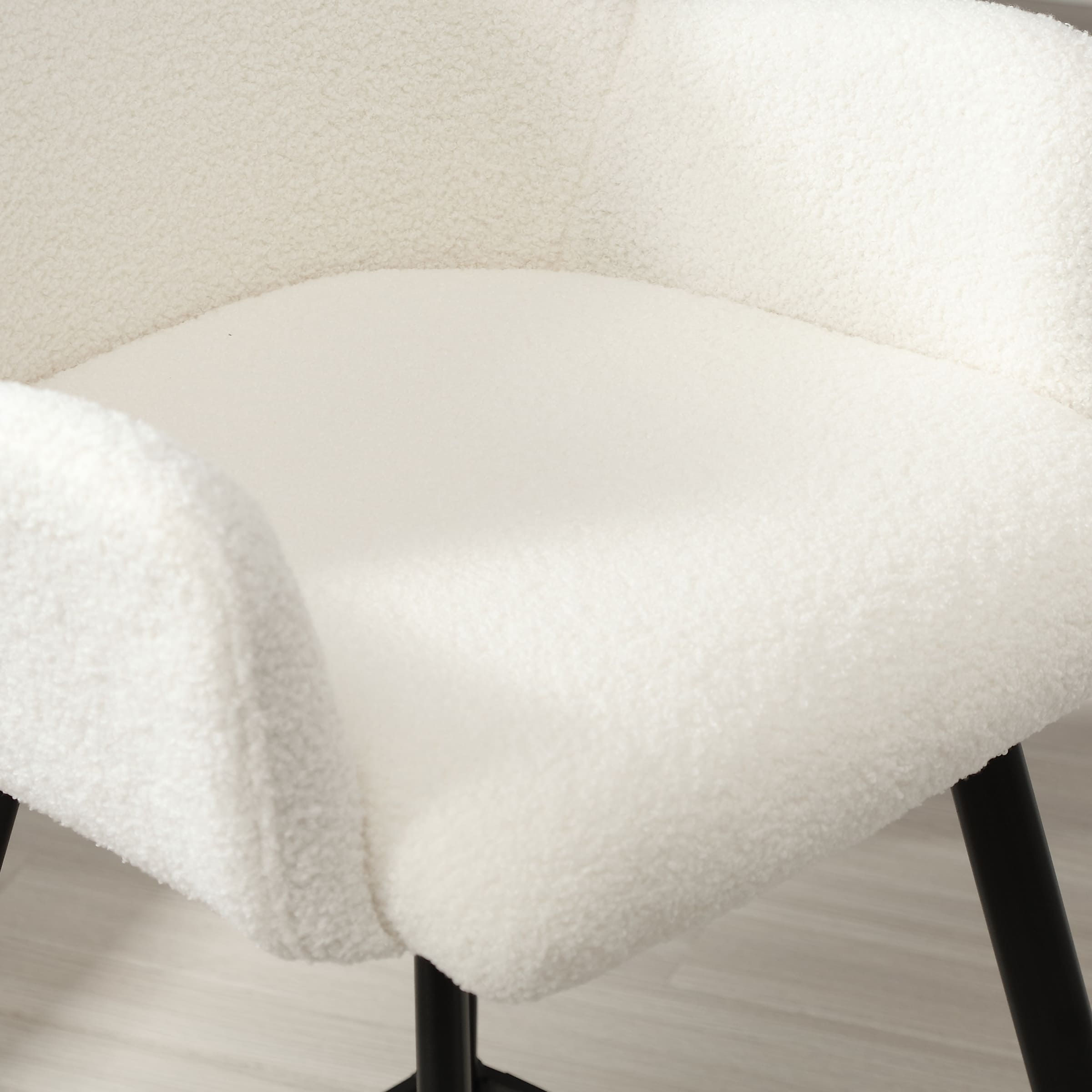 VESCASA 26"H Modern Linen Counter Height Stools Set of 2 - 5029CS