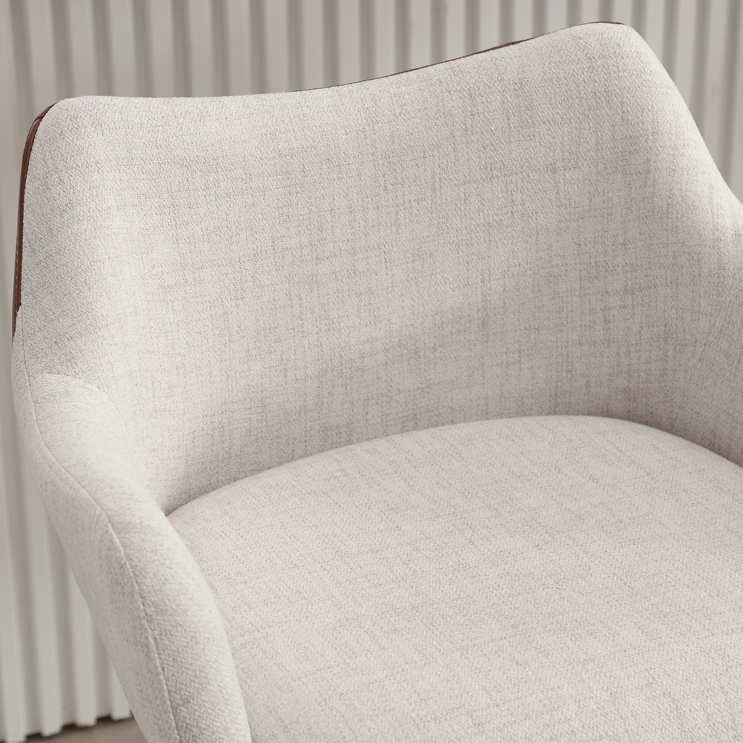 VESCASA 26"H Modern Linen Counter Height Stools Set of 2 - 5029CS