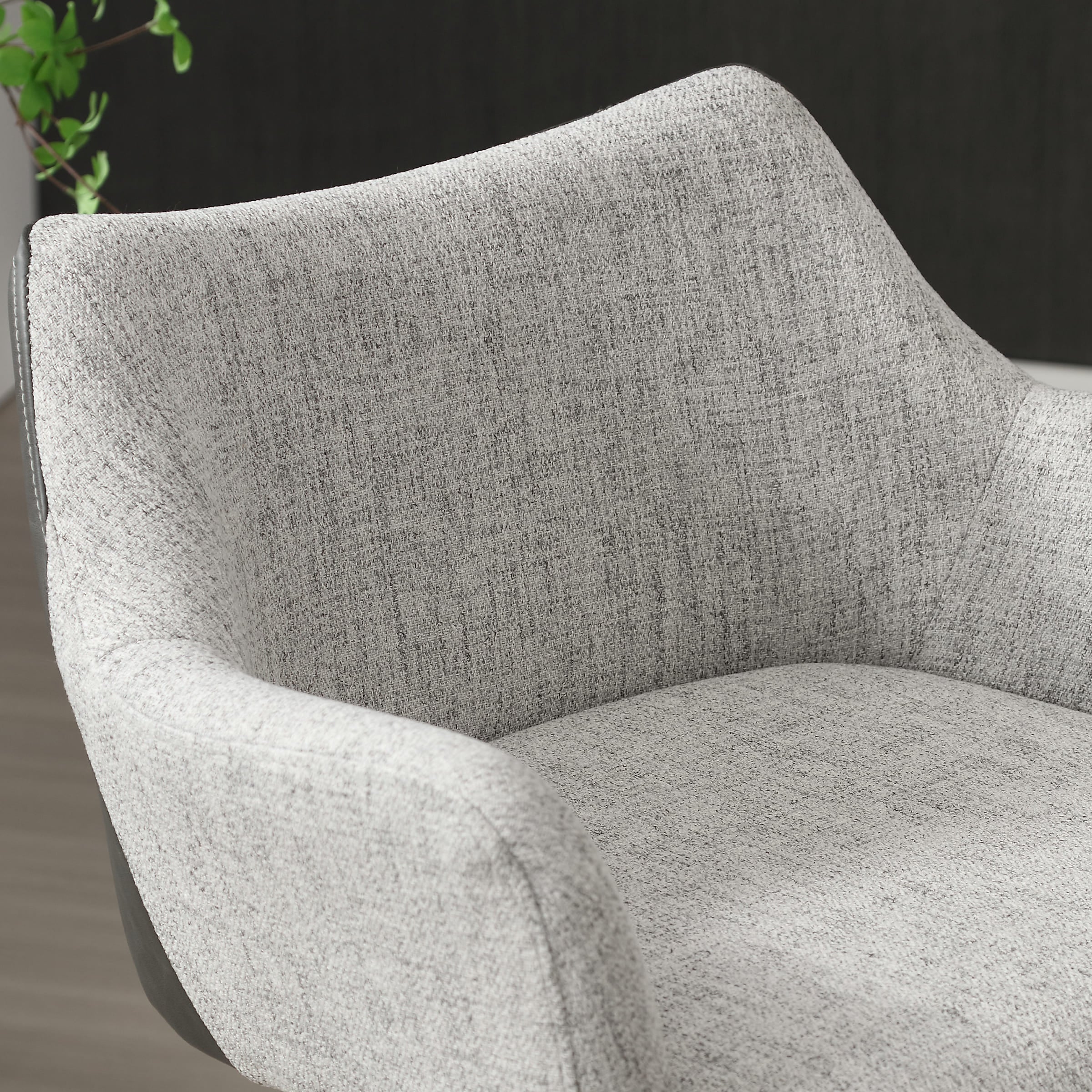 VESCASA 26"H Modern Linen Counter Height Stools Set of 2 - 5029CS