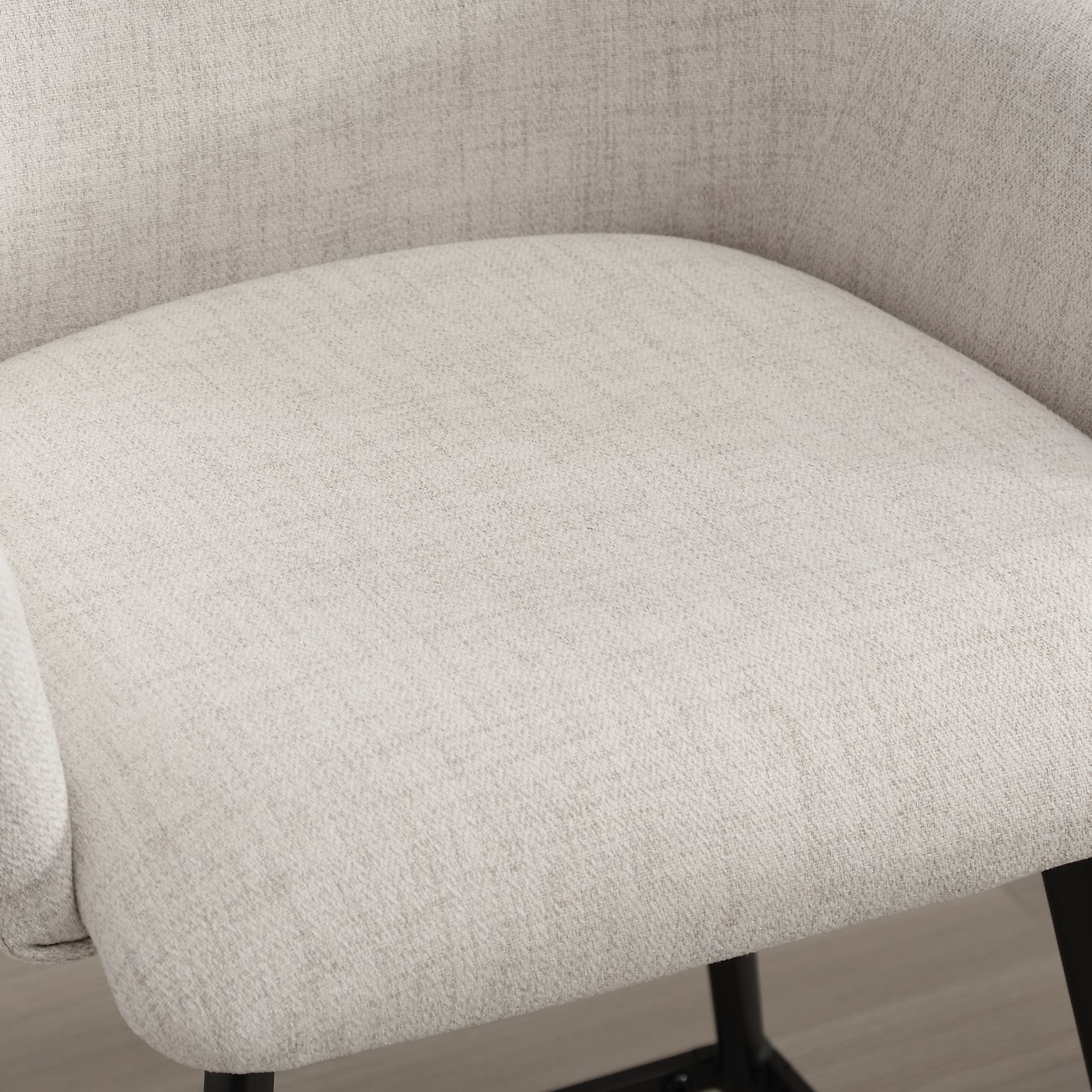 VESCASA 26"H Modern Linen Counter Height Stools Set of 2 - 5029CS