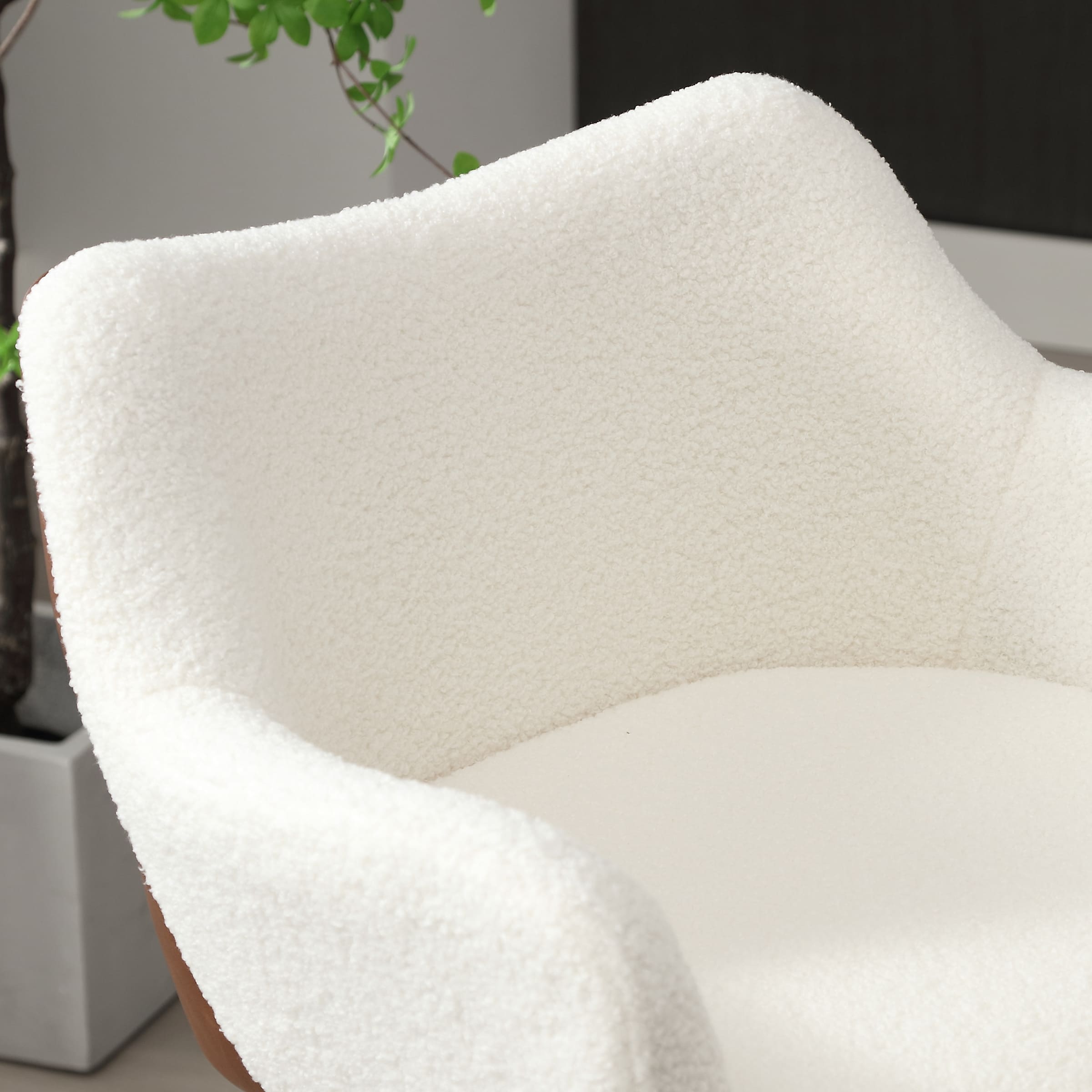 VESCASA 26"H Modern Linen Counter Height Stools Set of 2 - 5029CS