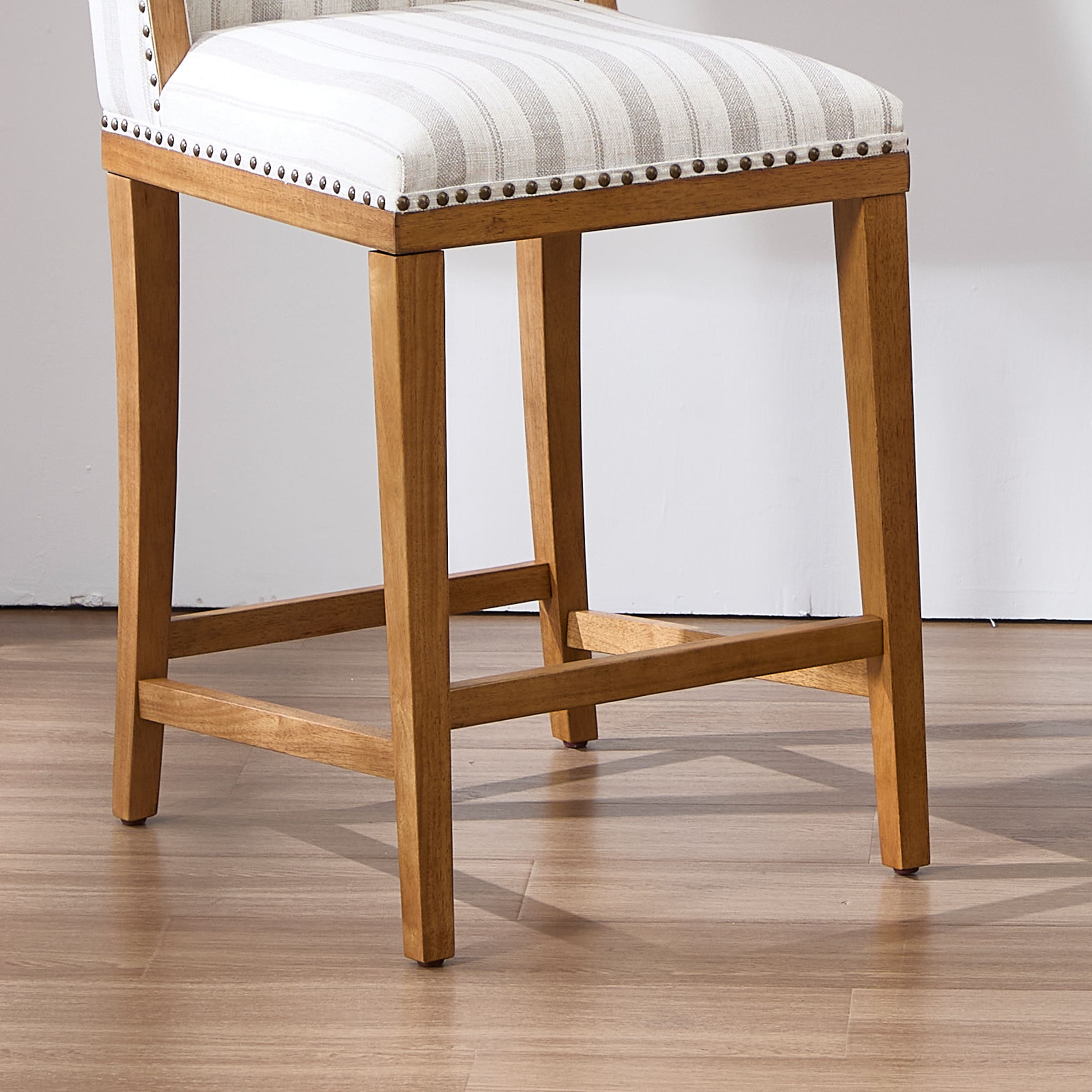 Janoray 26"H Farmhouse Wingback Counter Stools Set of 2 - X023CS