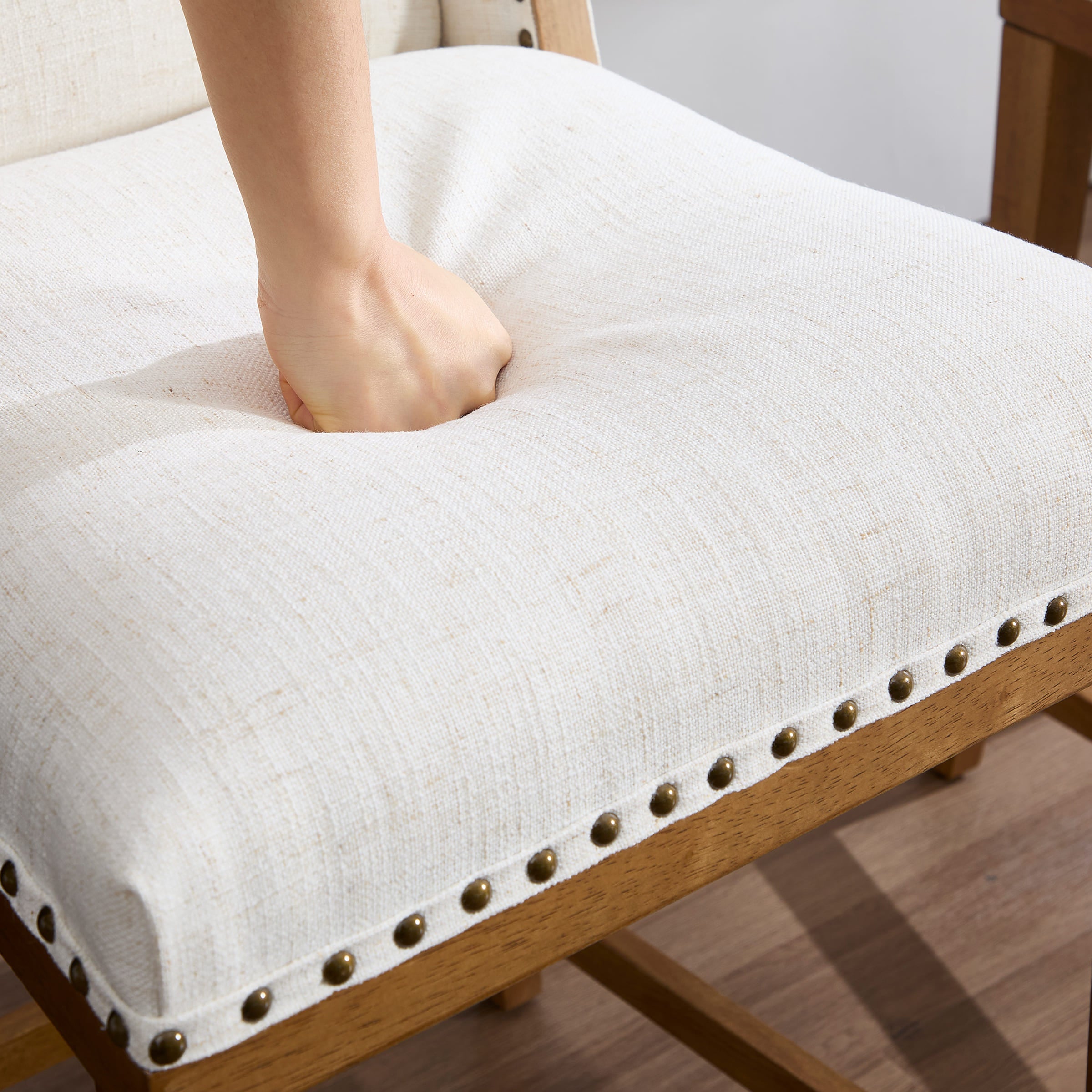 Janoray 26"H Farmhouse Wingback Counter Stools Set of 2 - X023CS