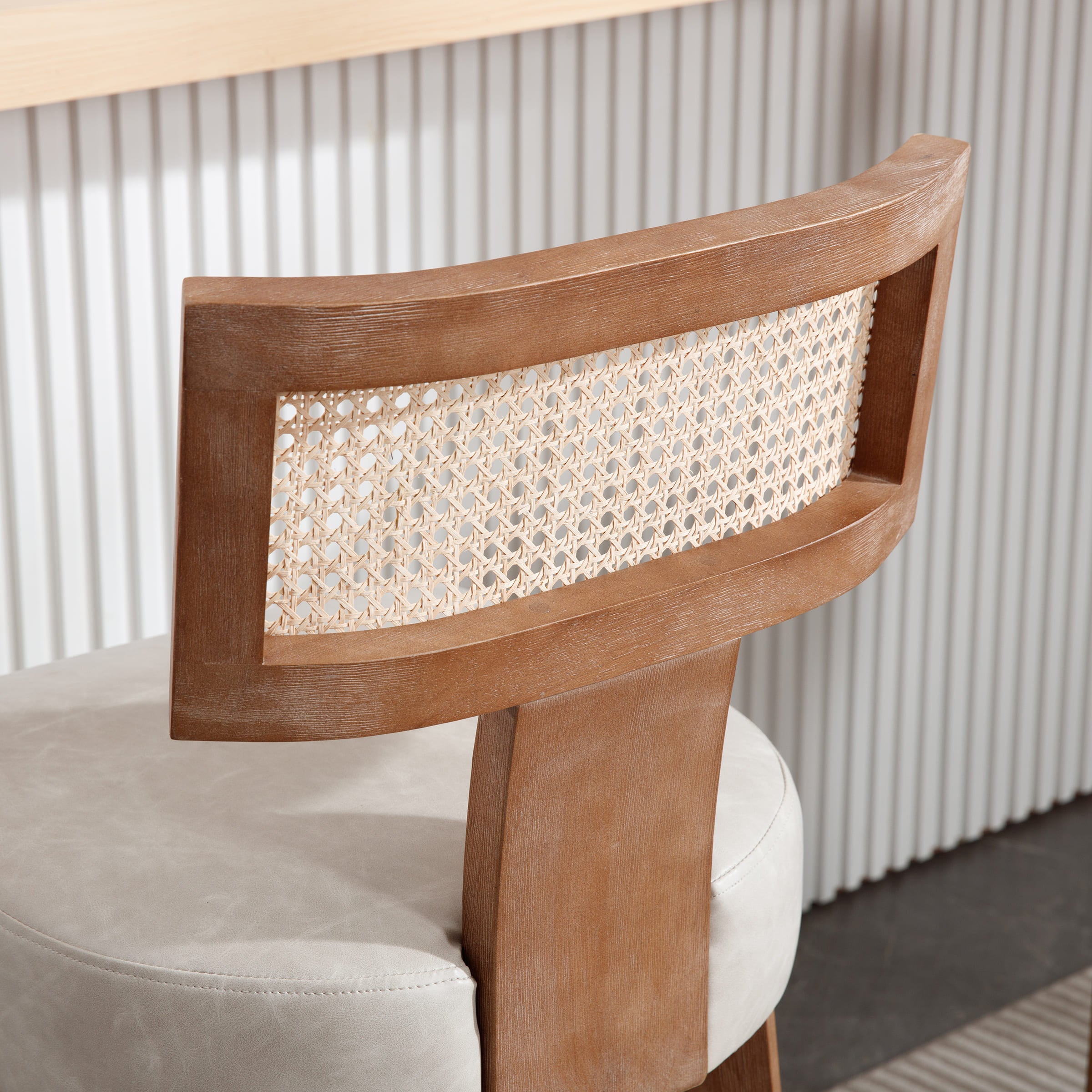 Janoray 26”H Rattan Back Counter Stools Set of 2 - 5752CS