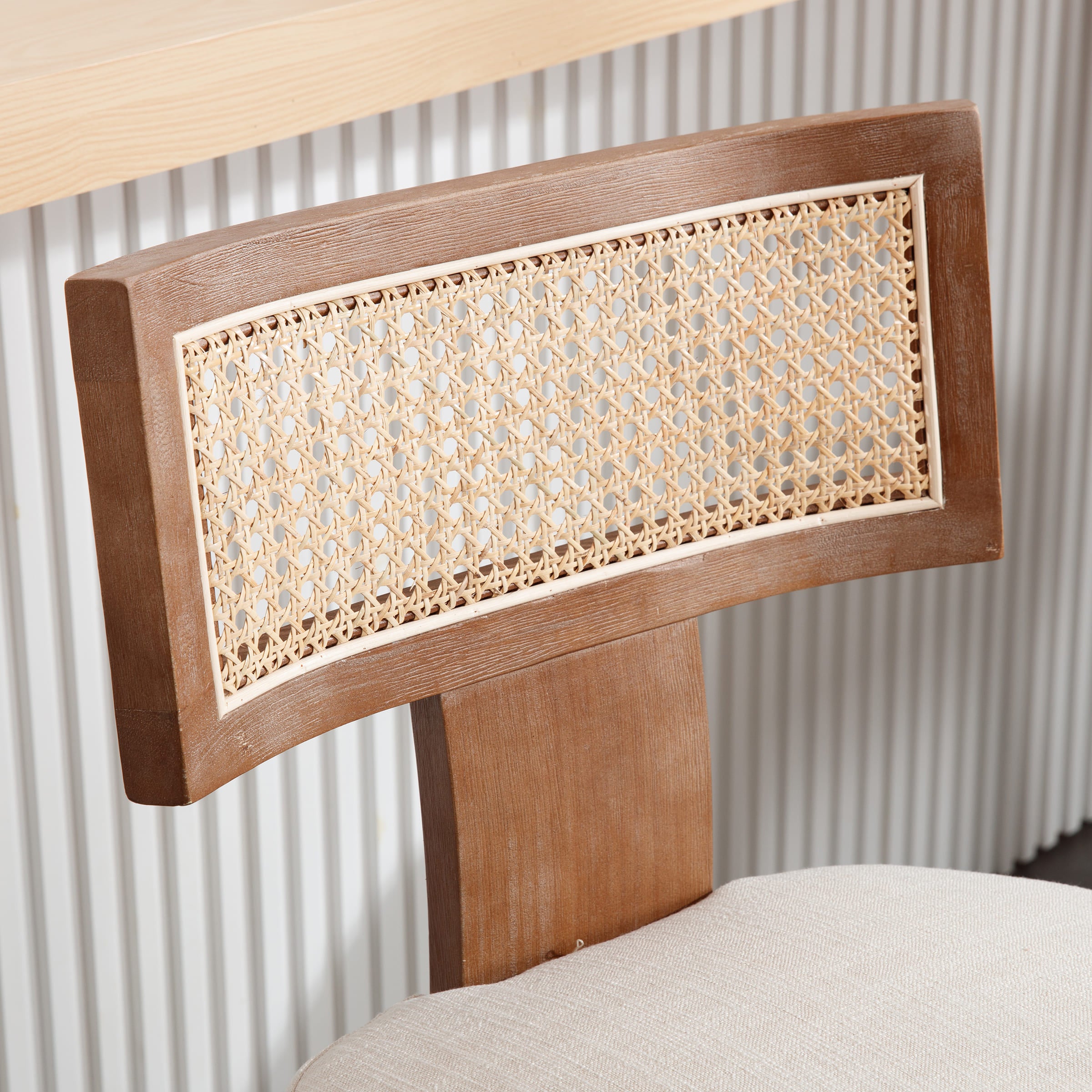 Janoray 26”H Rattan Back Counter Stools Set of 2 - 5752CS