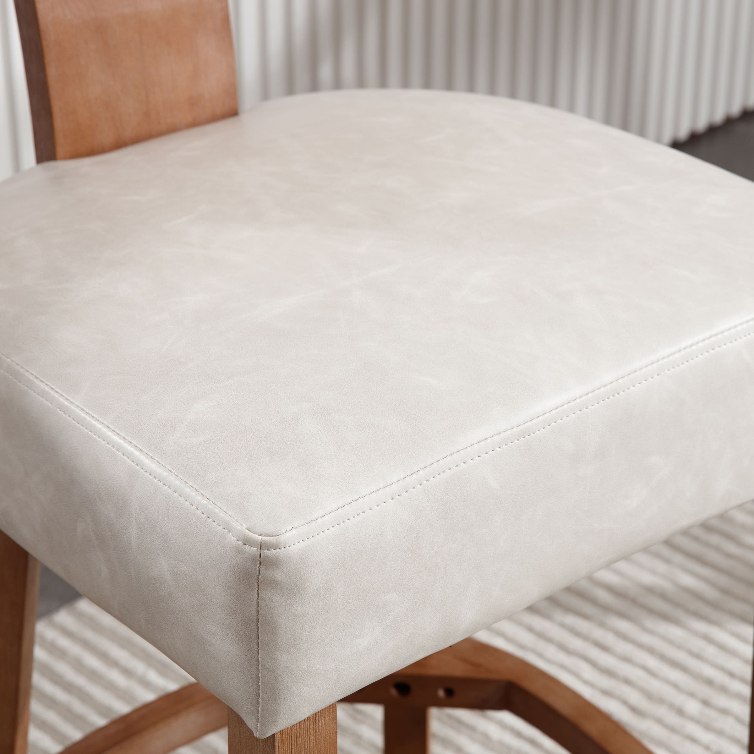 Janoray 26”H Rattan Back Counter Stools Set of 2 - 5752CS