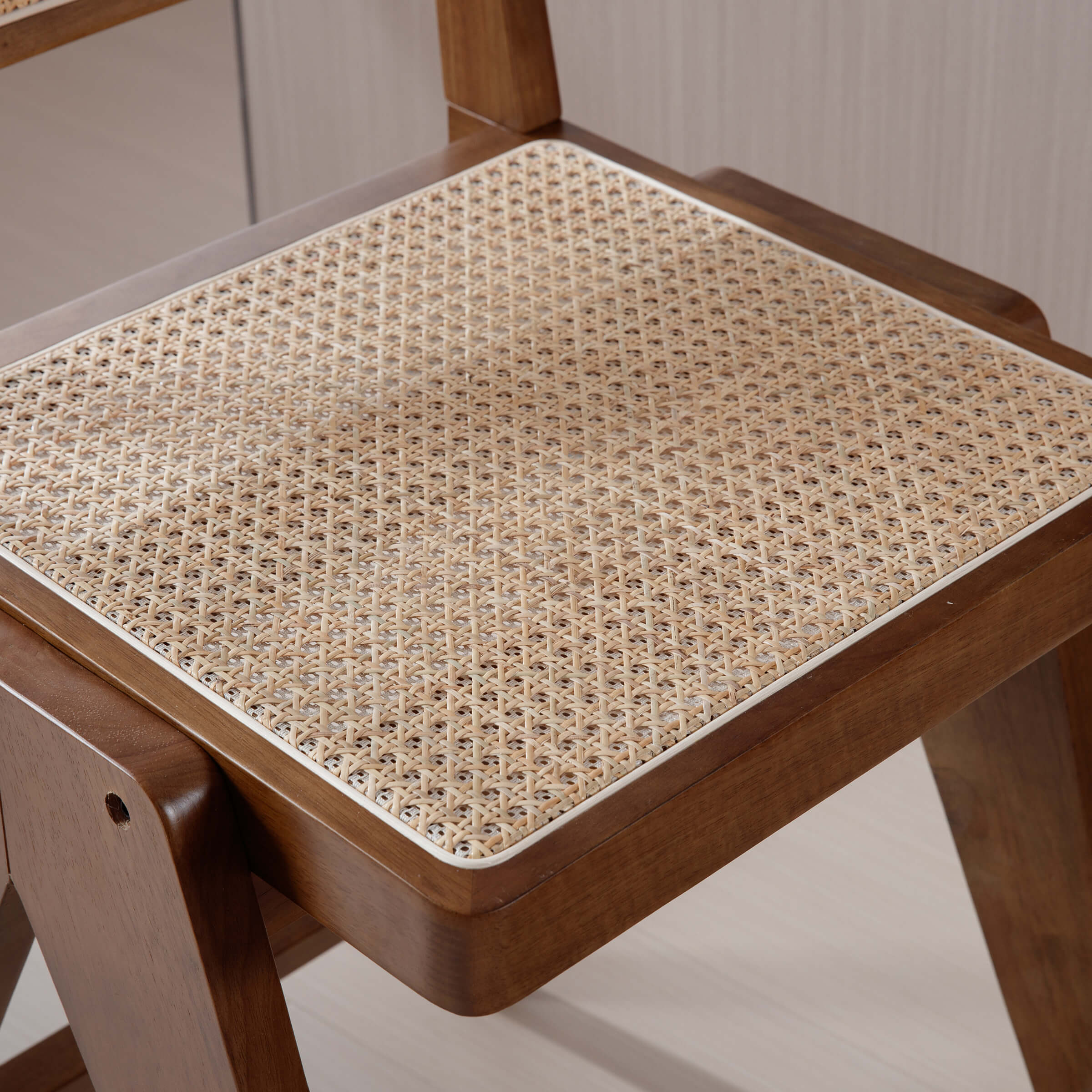 Janoray 26"H Rattan Back Wood Counte Stools Set of 2 - 5760CS