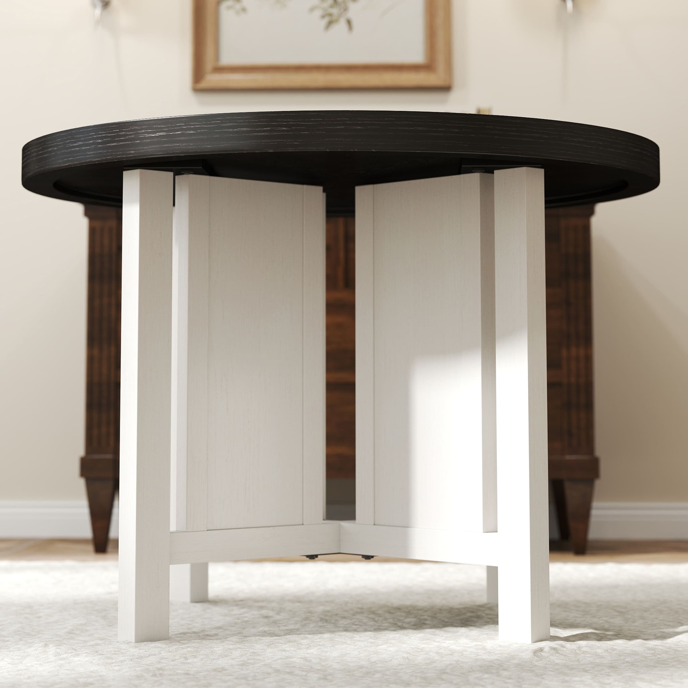 Janoray 42" Farmhouse Round Dining Table - 0322DT