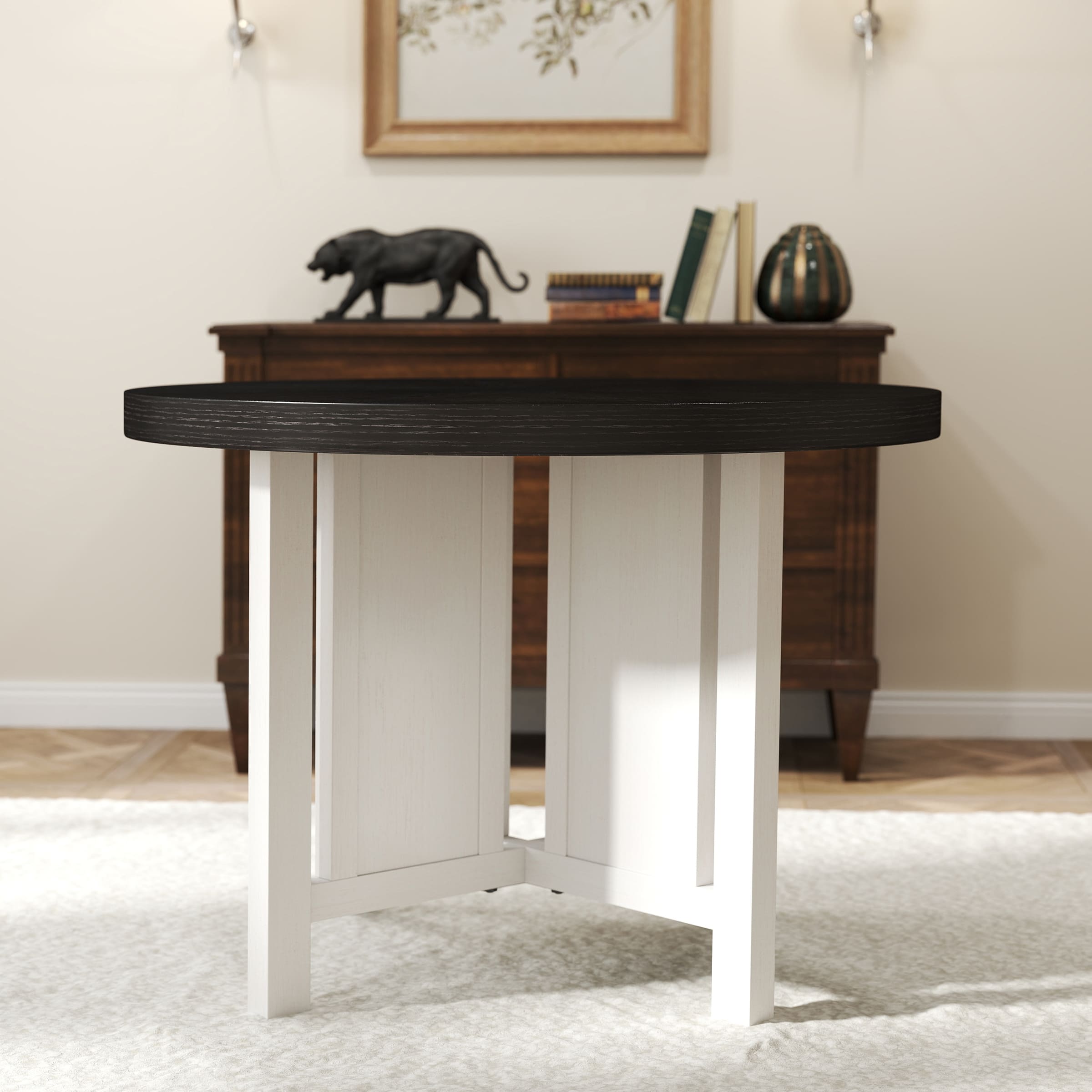 Janoray 42" Farmhouse Round Dining Table - 0322DT