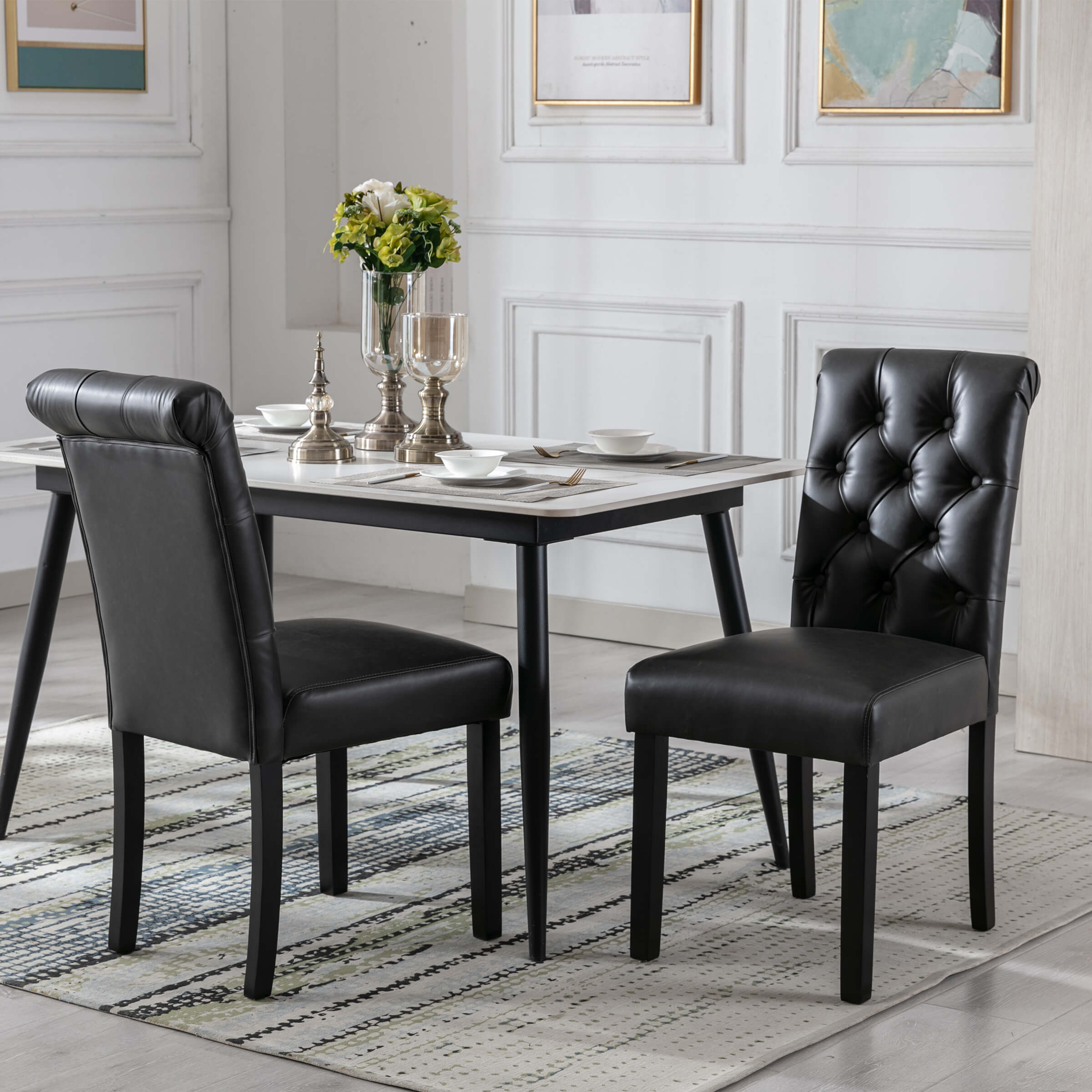 Janoray Armless Dining Chairs Set of 2 - 7076DC