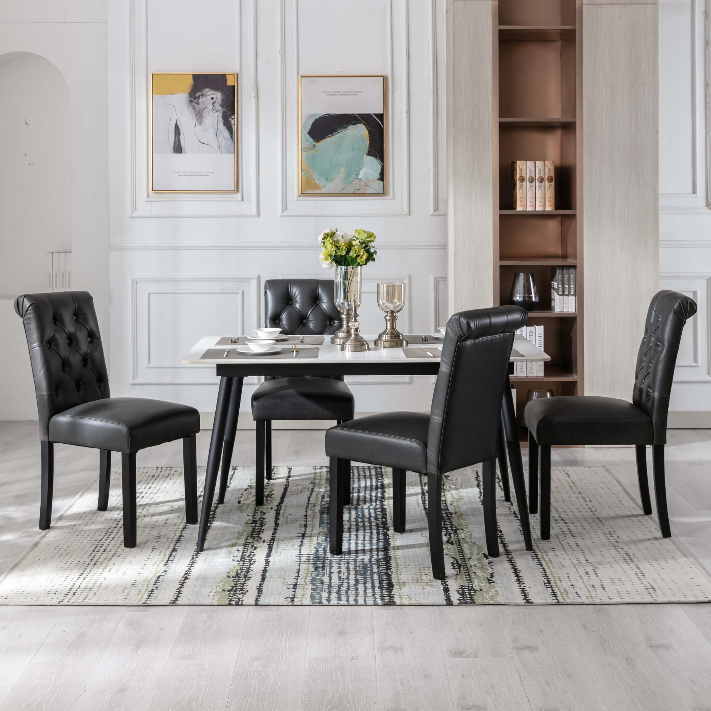 Janoray Armless Dining Chairs Set of 2 - 7076DC