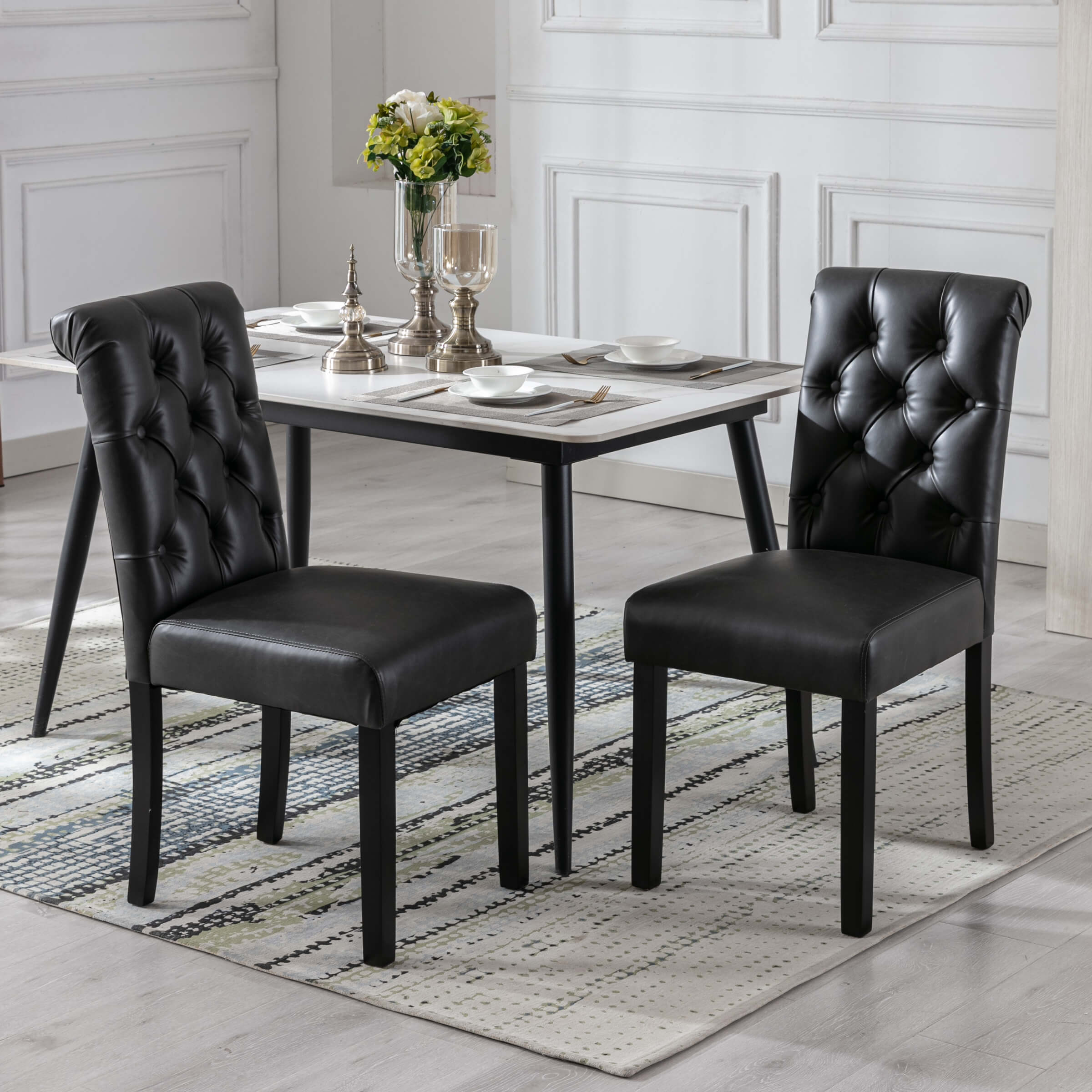 Janoray Armless Dining Chairs Set of 2 - 7076DC