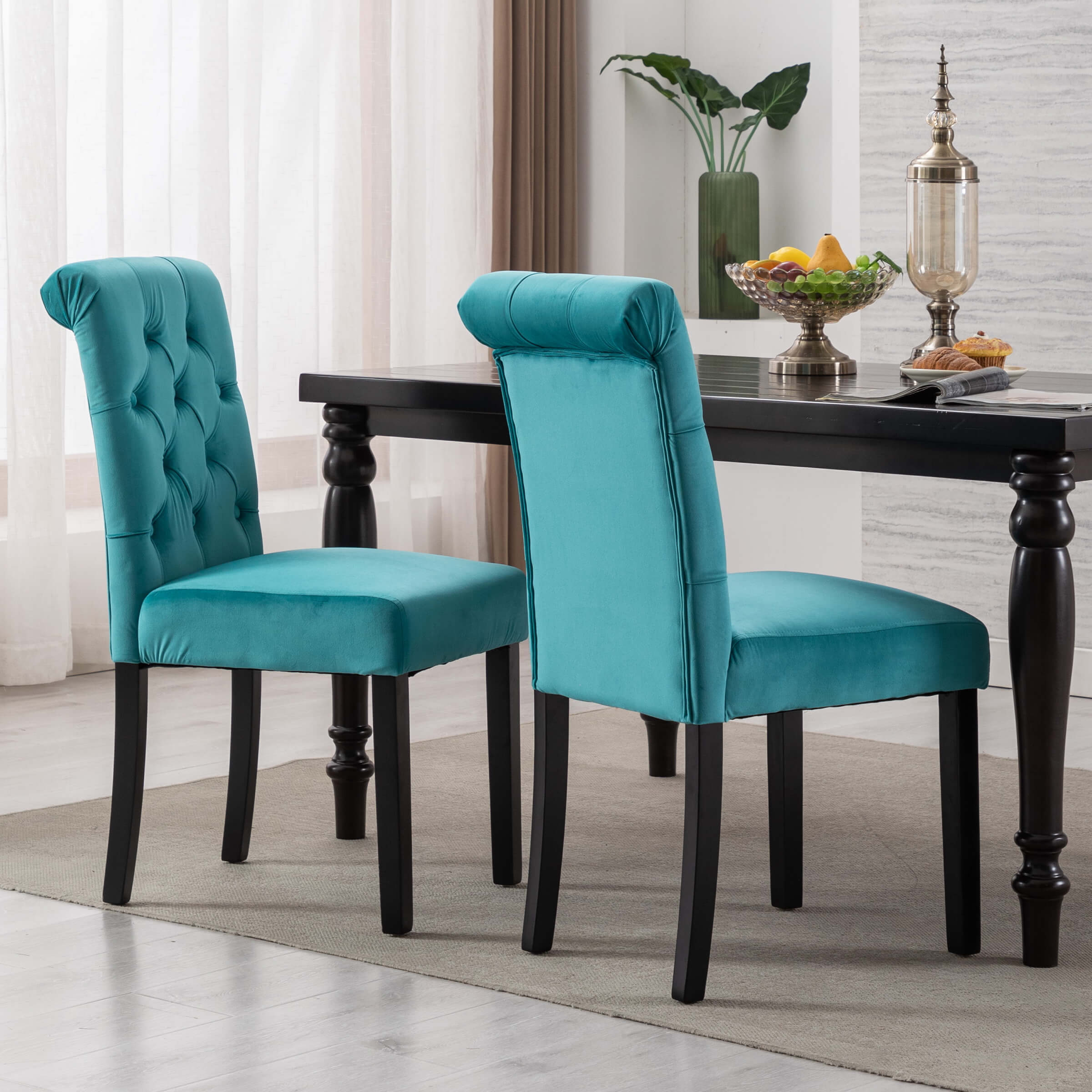 Janoray Armless Dining Chairs Set of 2 - 7076DC