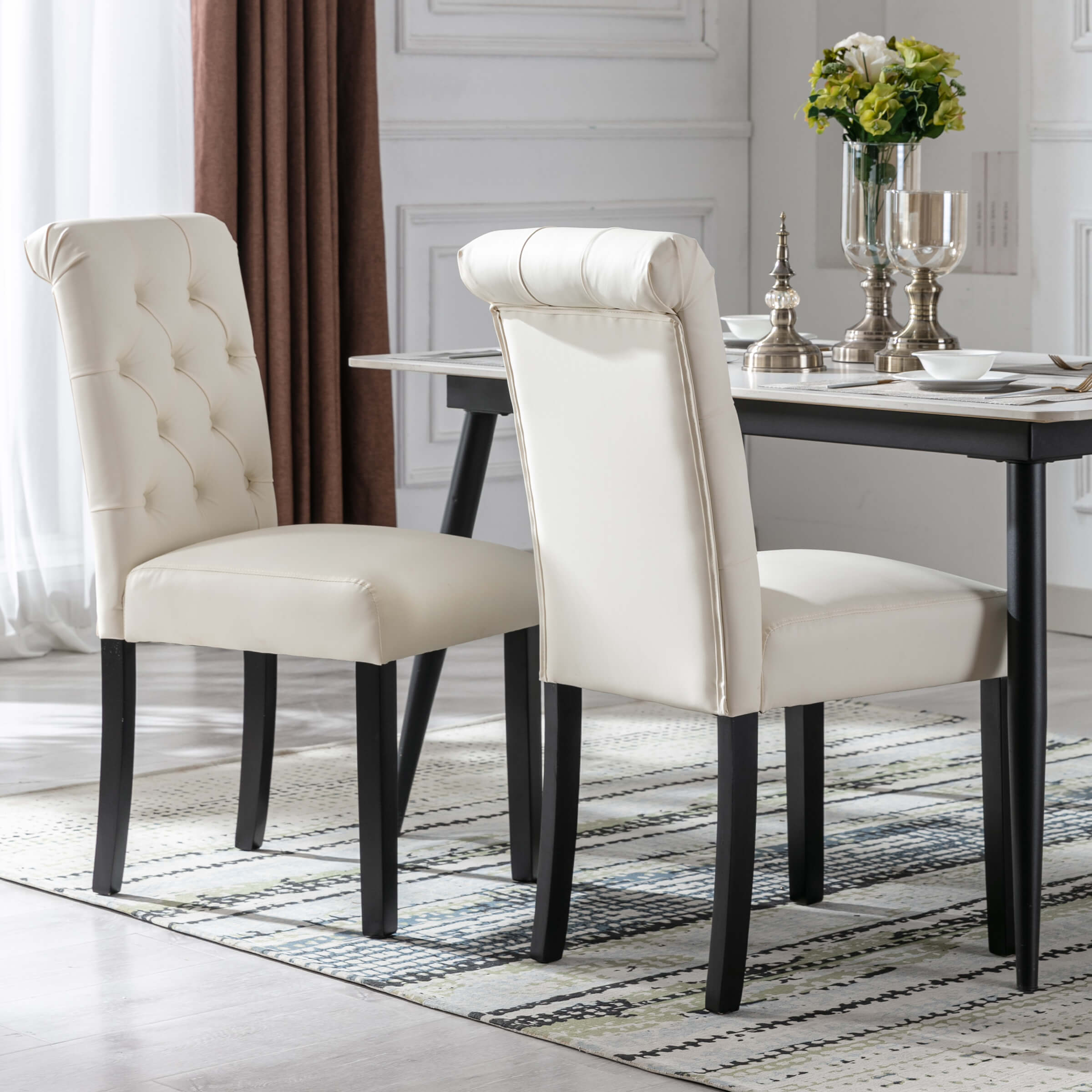 Janoray Armless Dining Chairs Set of 2 - 7076DC